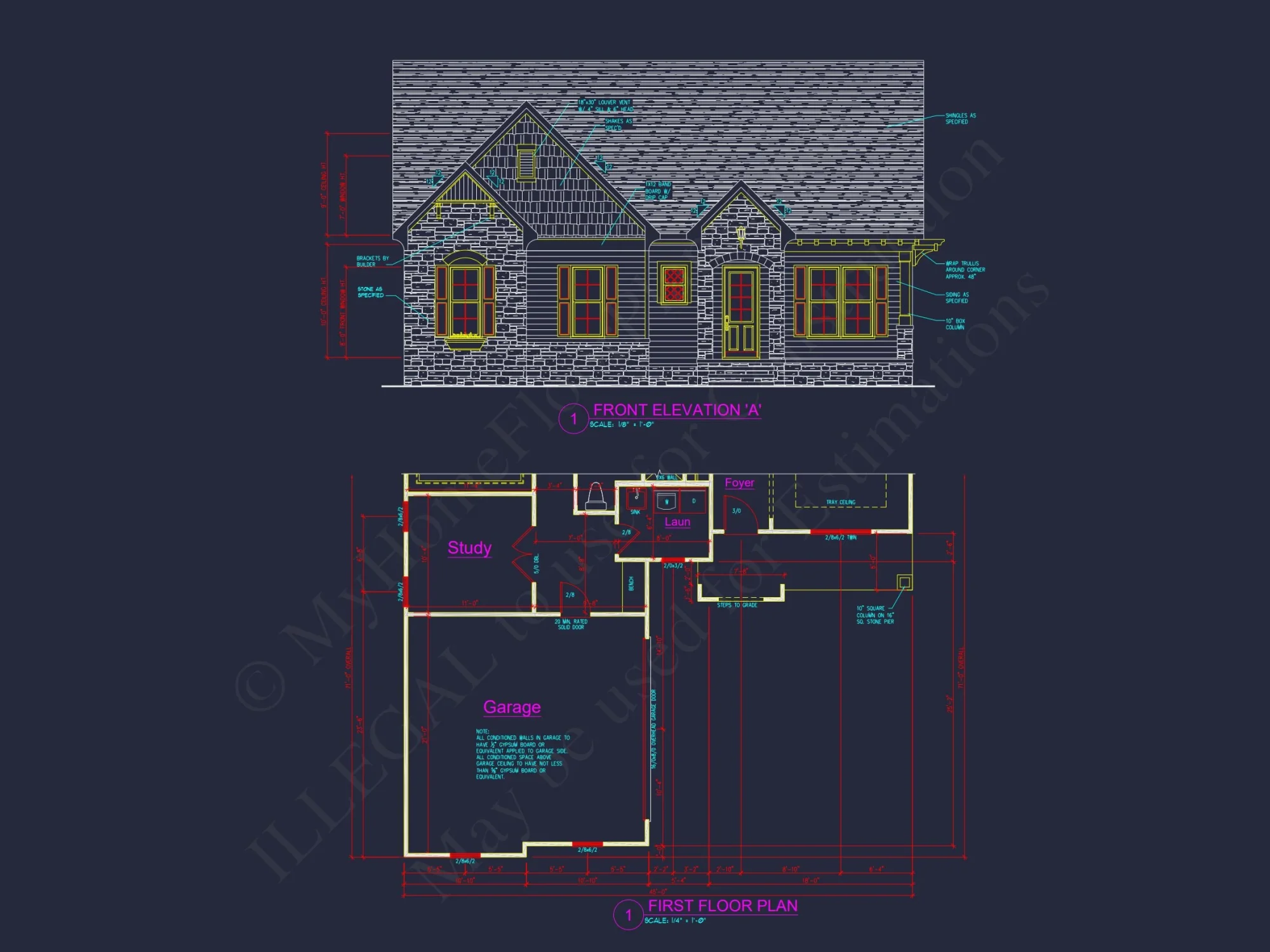 Modern Craftsman house Plan with Spacious Floor Plans