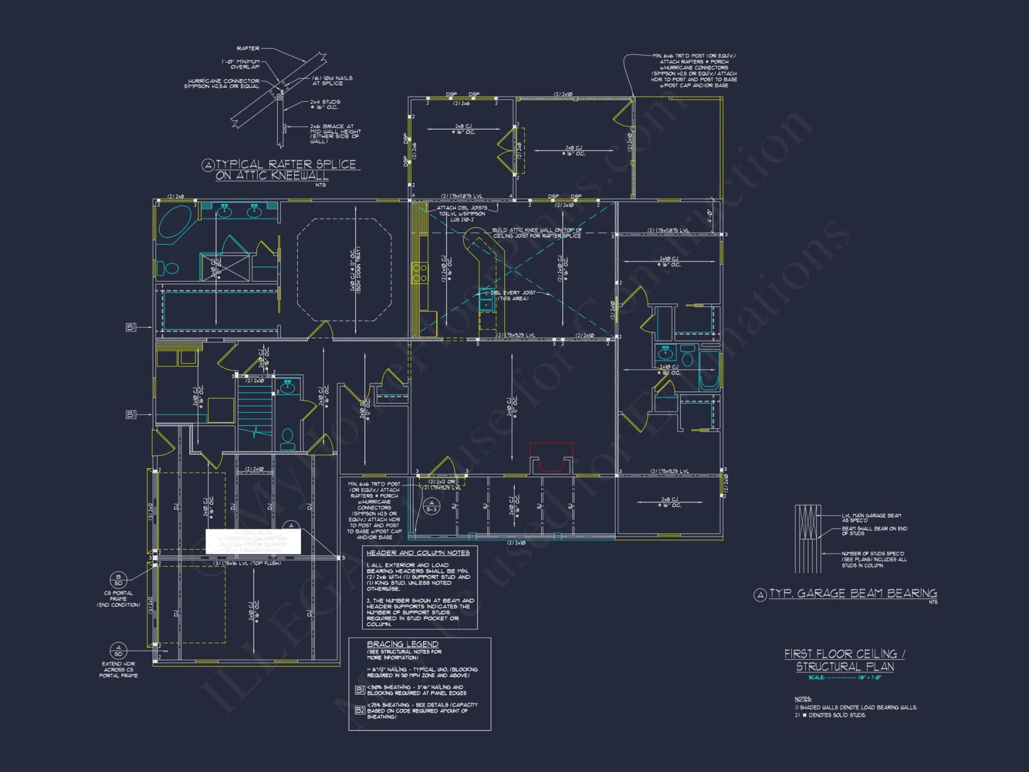 Cape Cod house Plan with 3 Beds, CAD Designs, and Blueprints