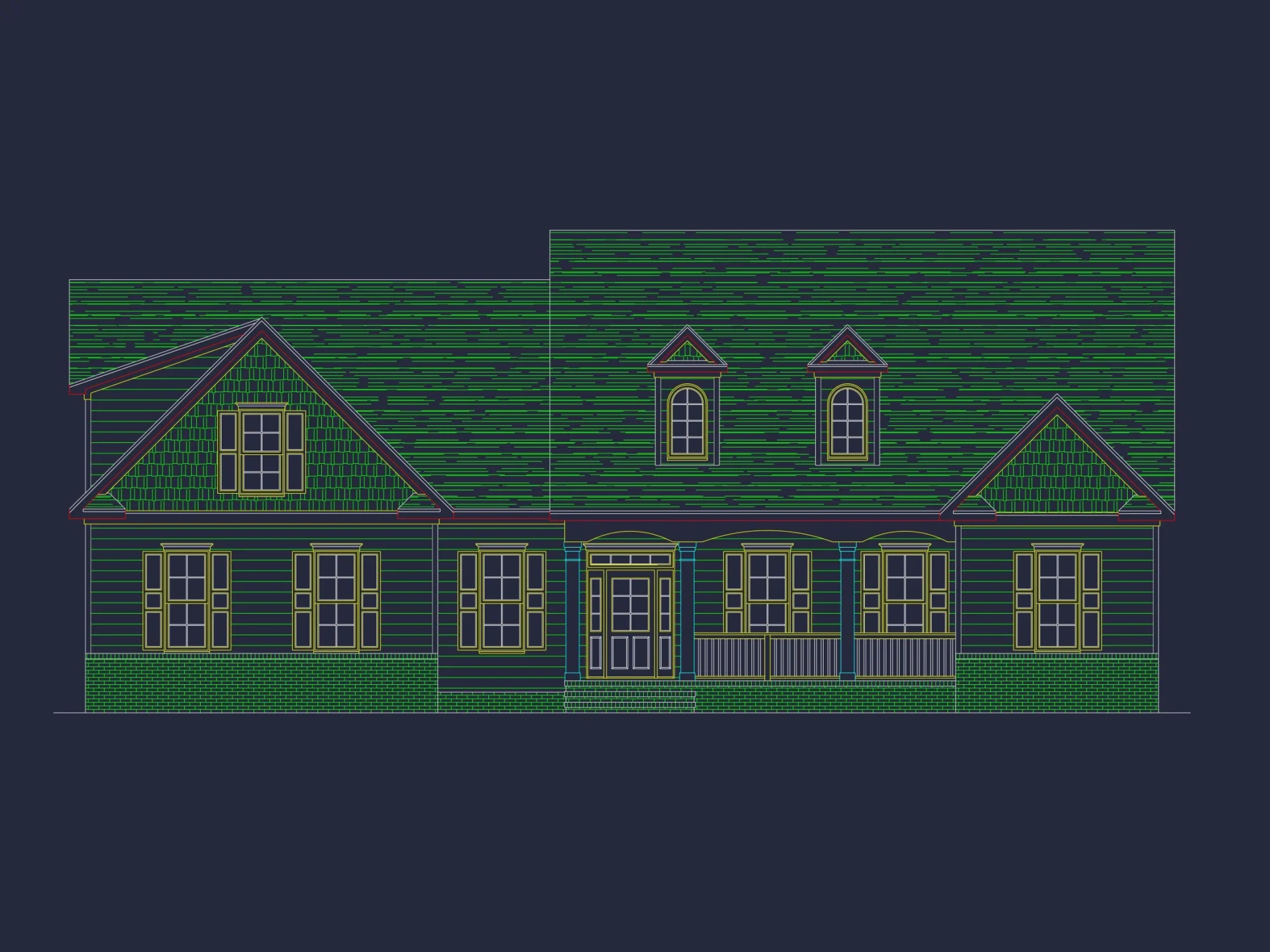 Cape Cod house Plan with 3 Beds, CAD Designs, and Blueprints