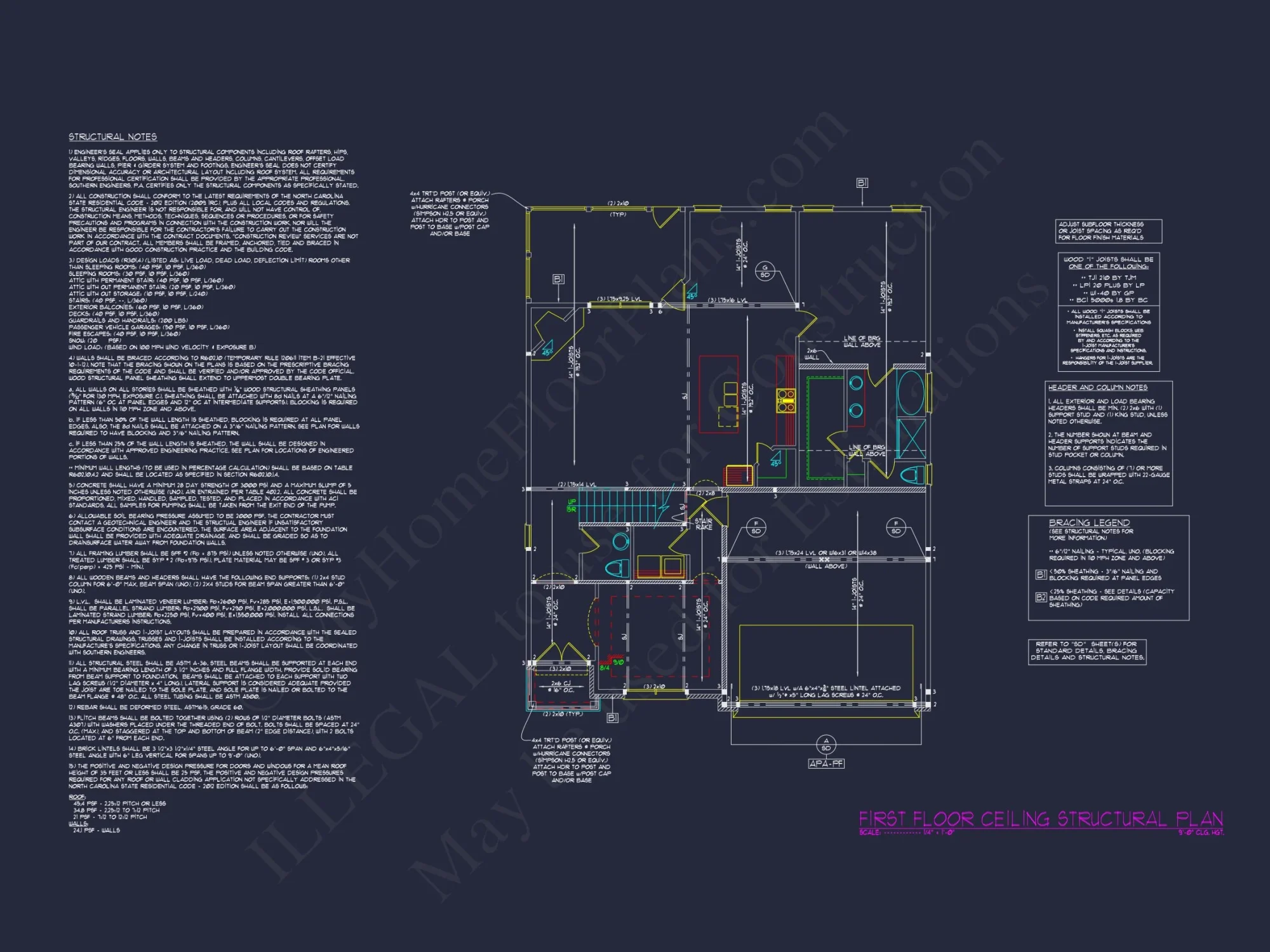Modern Craftsman house with Floor Plan, Blueprint & CAD Designs