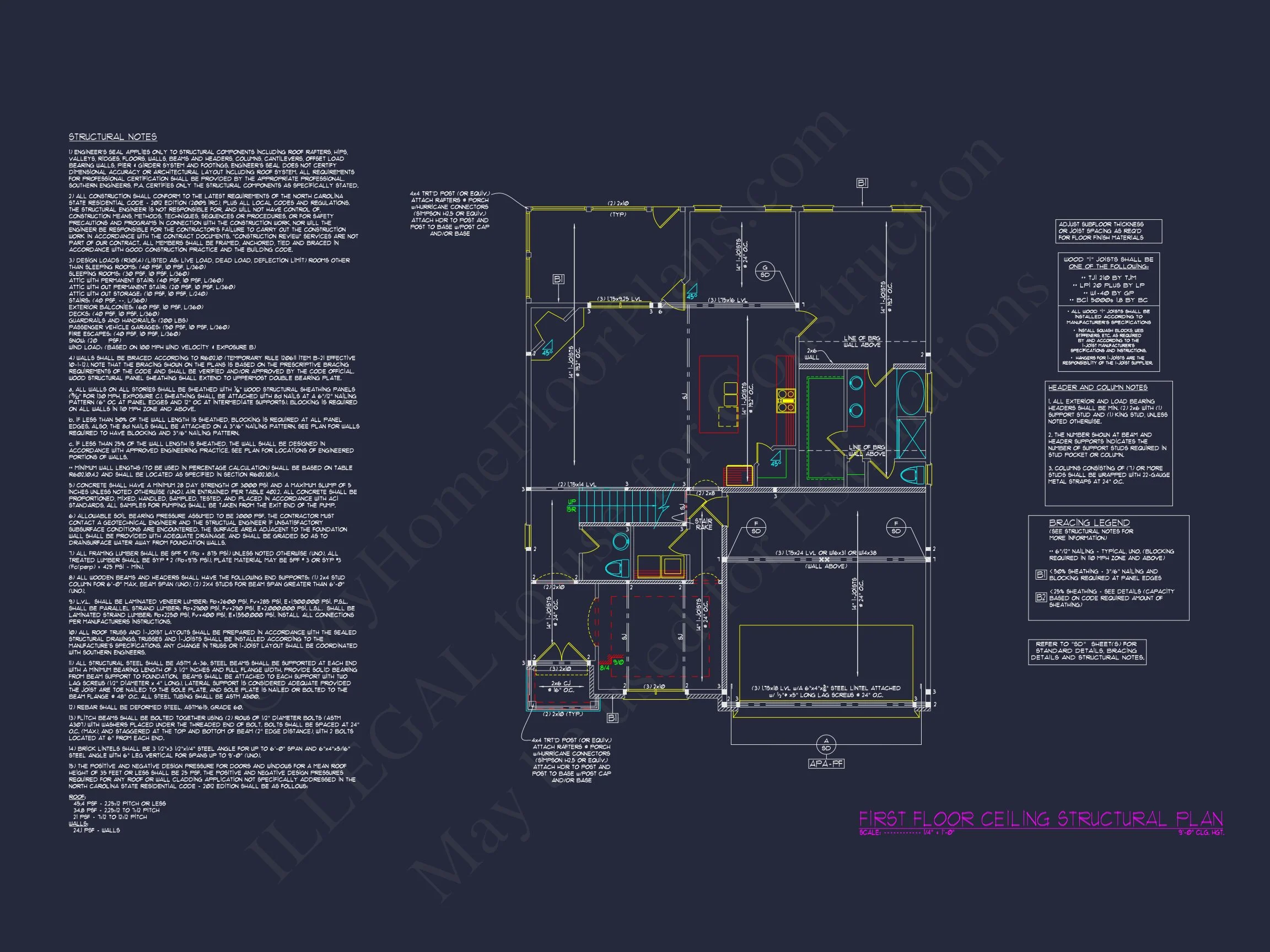 Modern Craftsman house with Floor Plan, Blueprint & CAD Designs