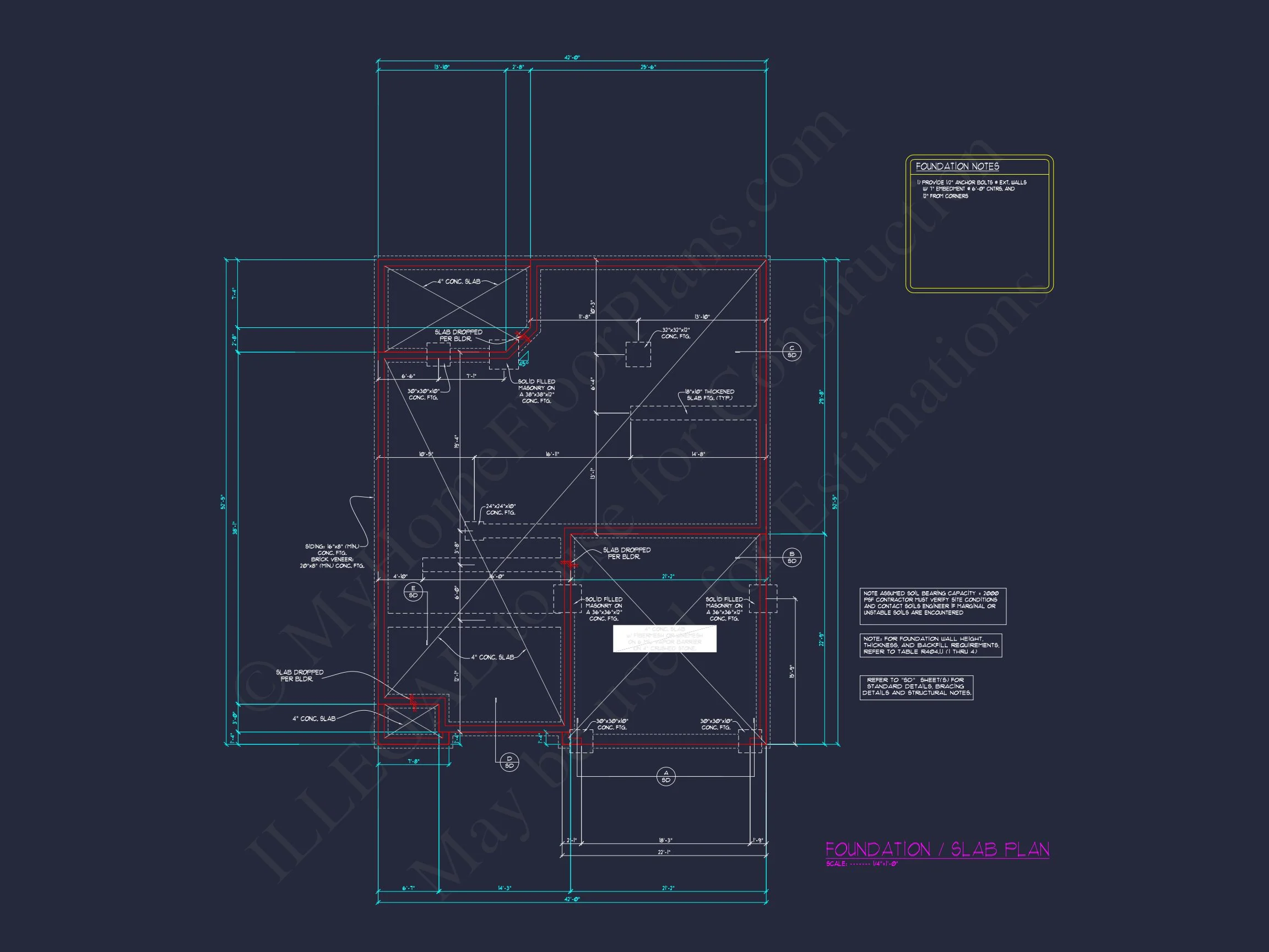 Modern Craftsman house with Floor Plan, Blueprint & CAD Designs