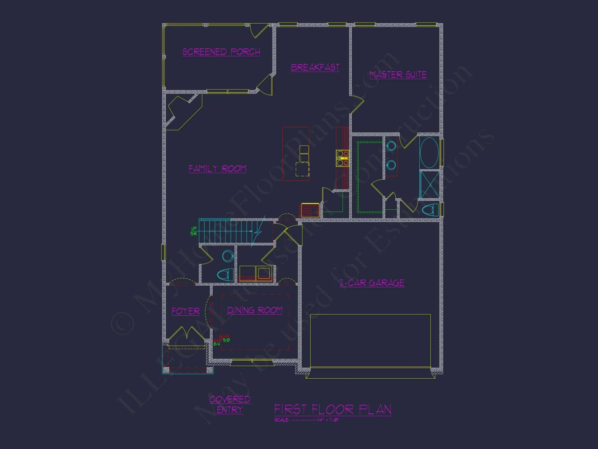 Modern Craftsman house with Floor Plan, Blueprint & CAD Designs
