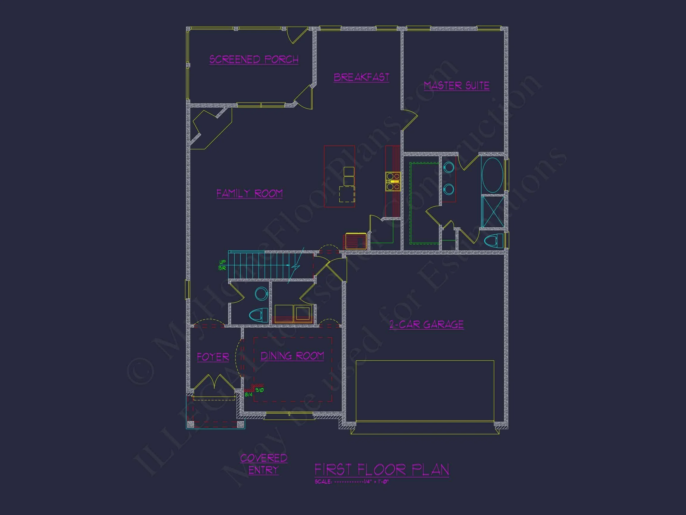 Modern Craftsman house with Floor Plan, Blueprint & CAD Designs