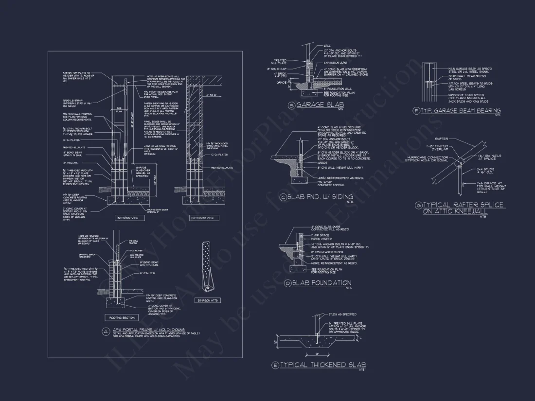 Custom house Plan with CAD Blueprint – 2-story Floor Designs
