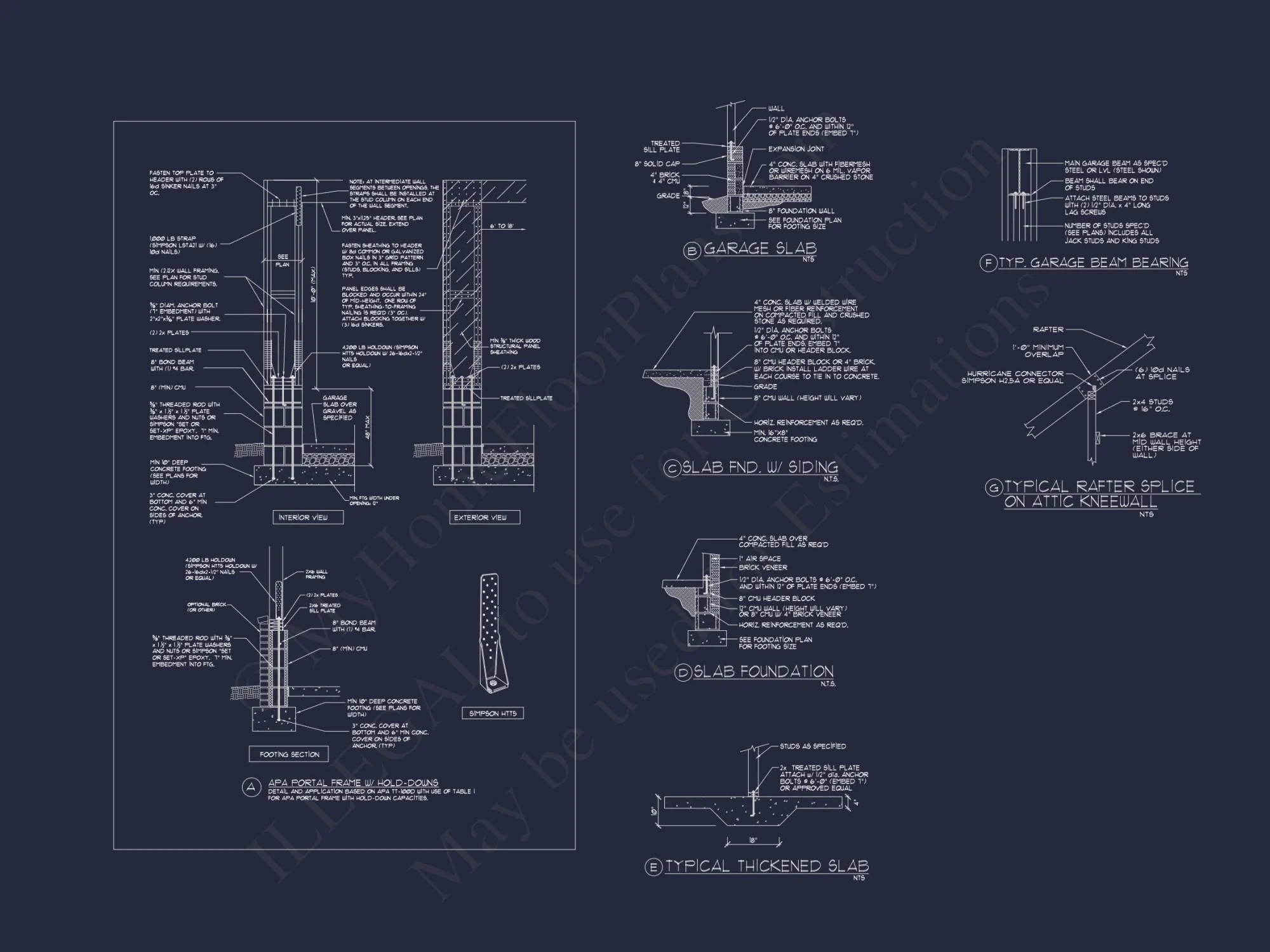Custom house Plan with CAD Blueprint – 2-story Floor Designs