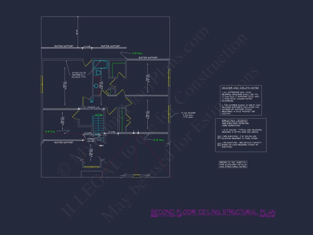 Custom house Plan with CAD Blueprint – 2-story Floor Designs