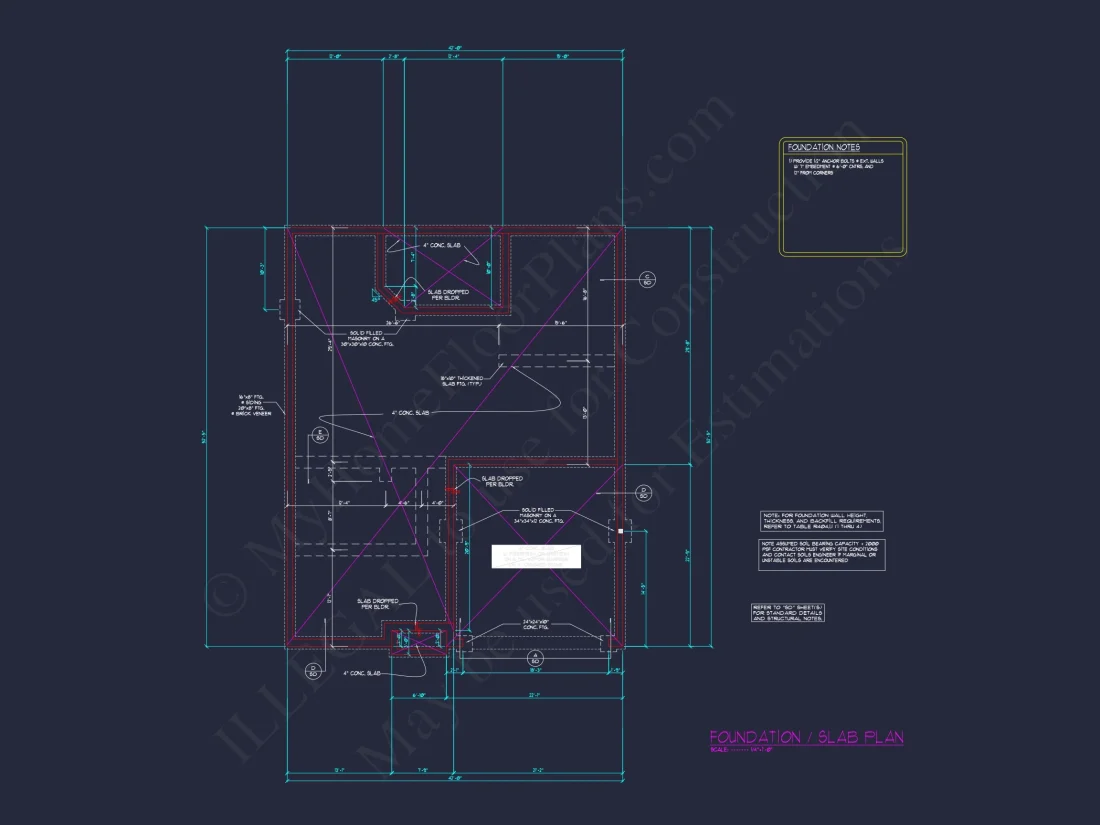 Custom house Plan with CAD Blueprint – 2-story Floor Designs