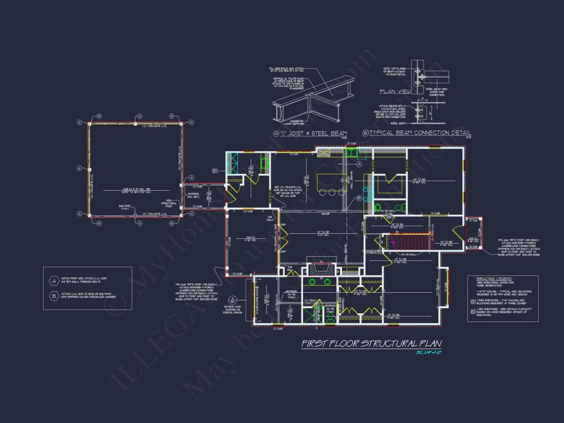 Colonial Revival house Floor Plan