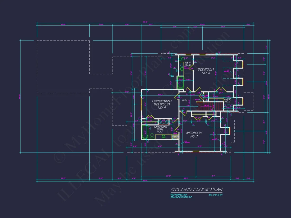 Colonial Revival house Floor Plan