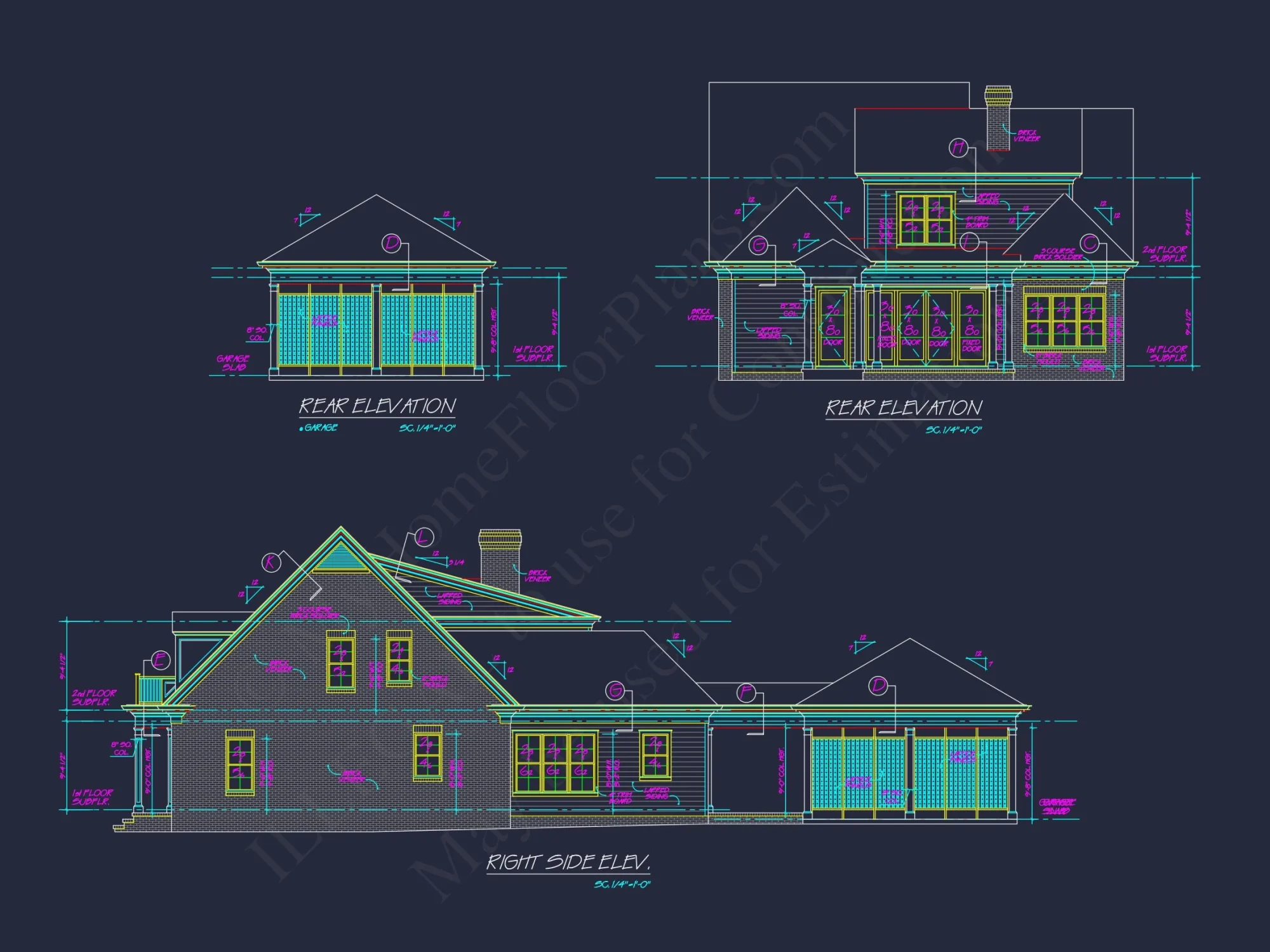 Colonial Revival house Floor Plan