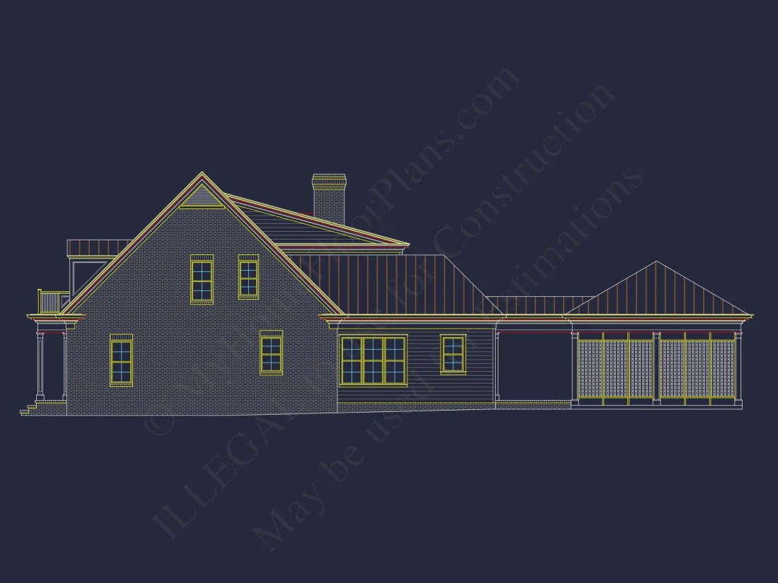 Colonial Revival house Floor Plan