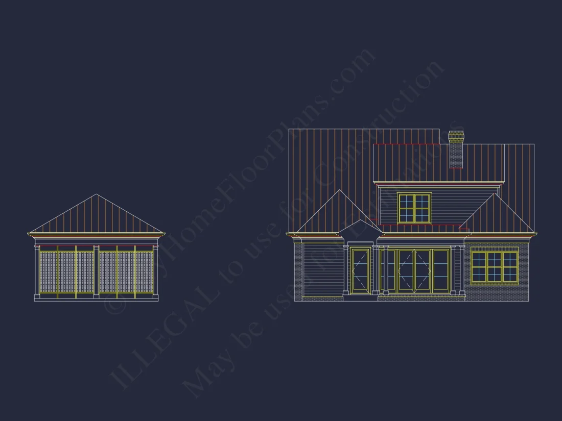 Colonial Revival house Floor Plan