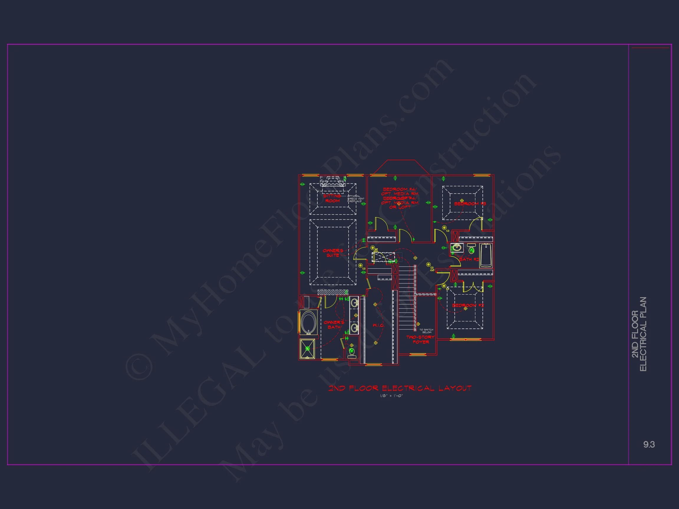 Elegant house Plan with CAD Blueprint and Modern Designs