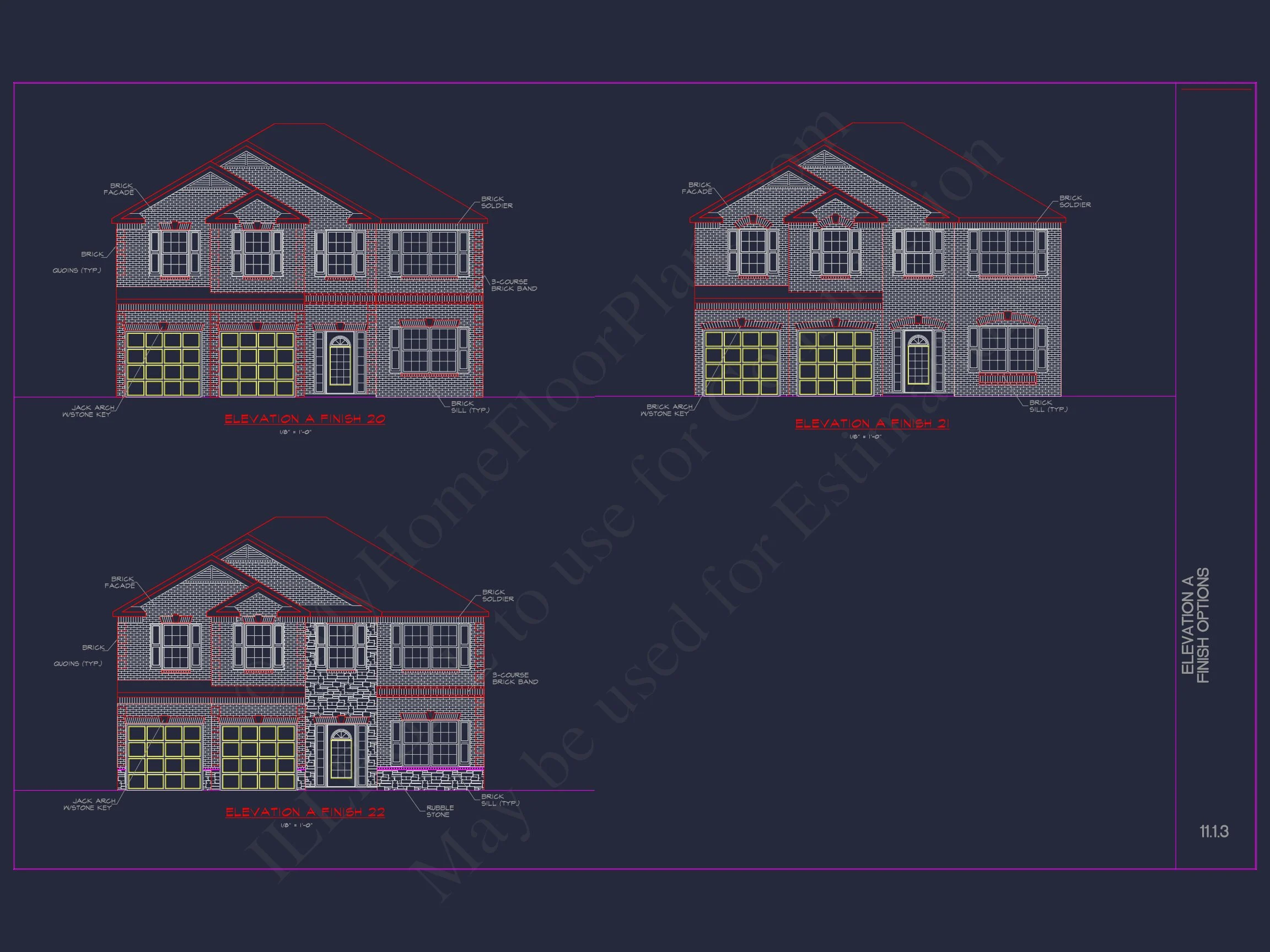Elegant house Plan with CAD Blueprint and Modern Designs