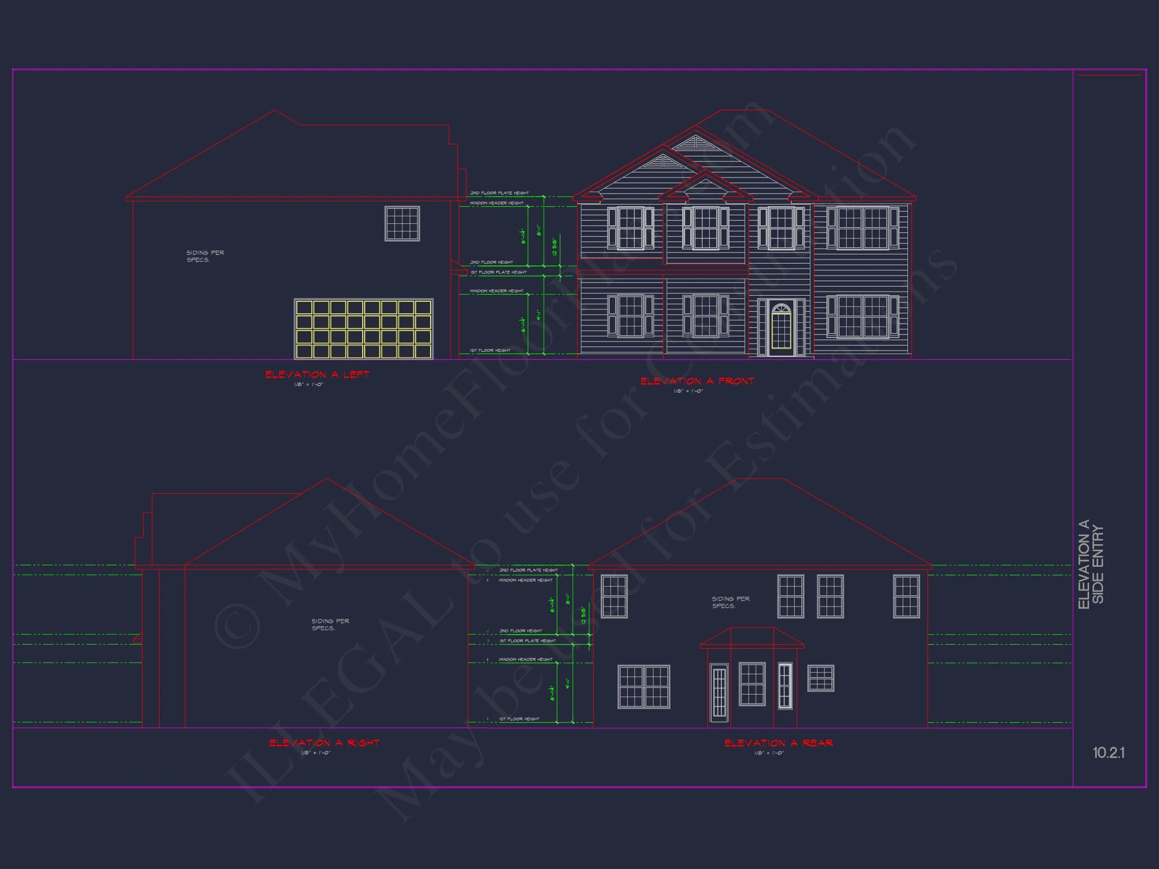 Elegant house Plan with CAD Blueprint and Modern Designs