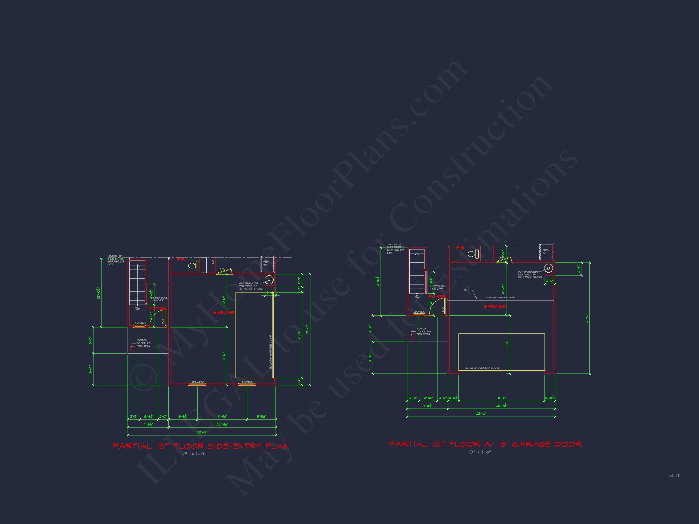 Beautiful house Plan with 2-Story CAD Designs and Open Floor Plans