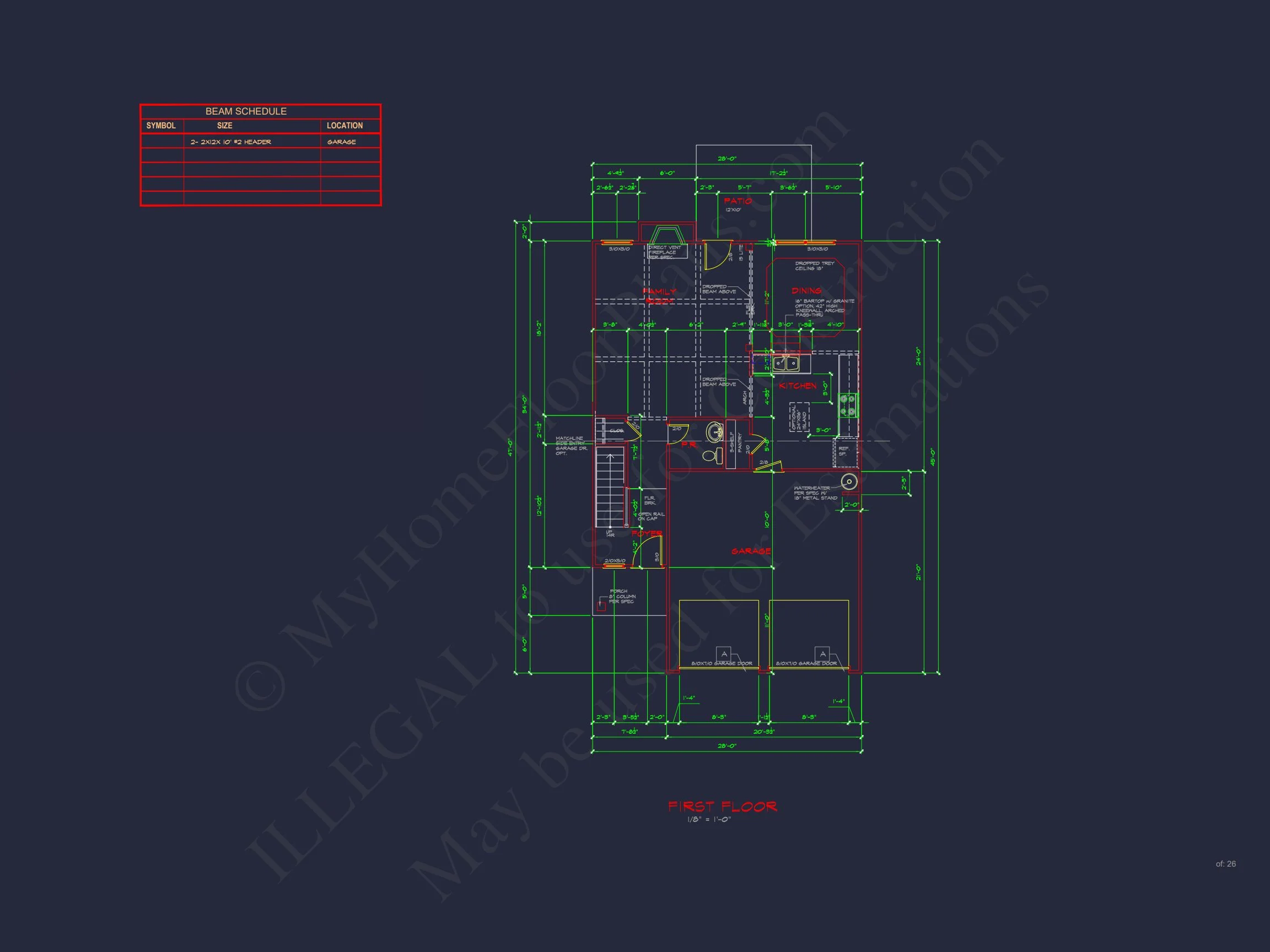 Beautiful house Plan with 2-Story CAD Designs and Open Floor Plans