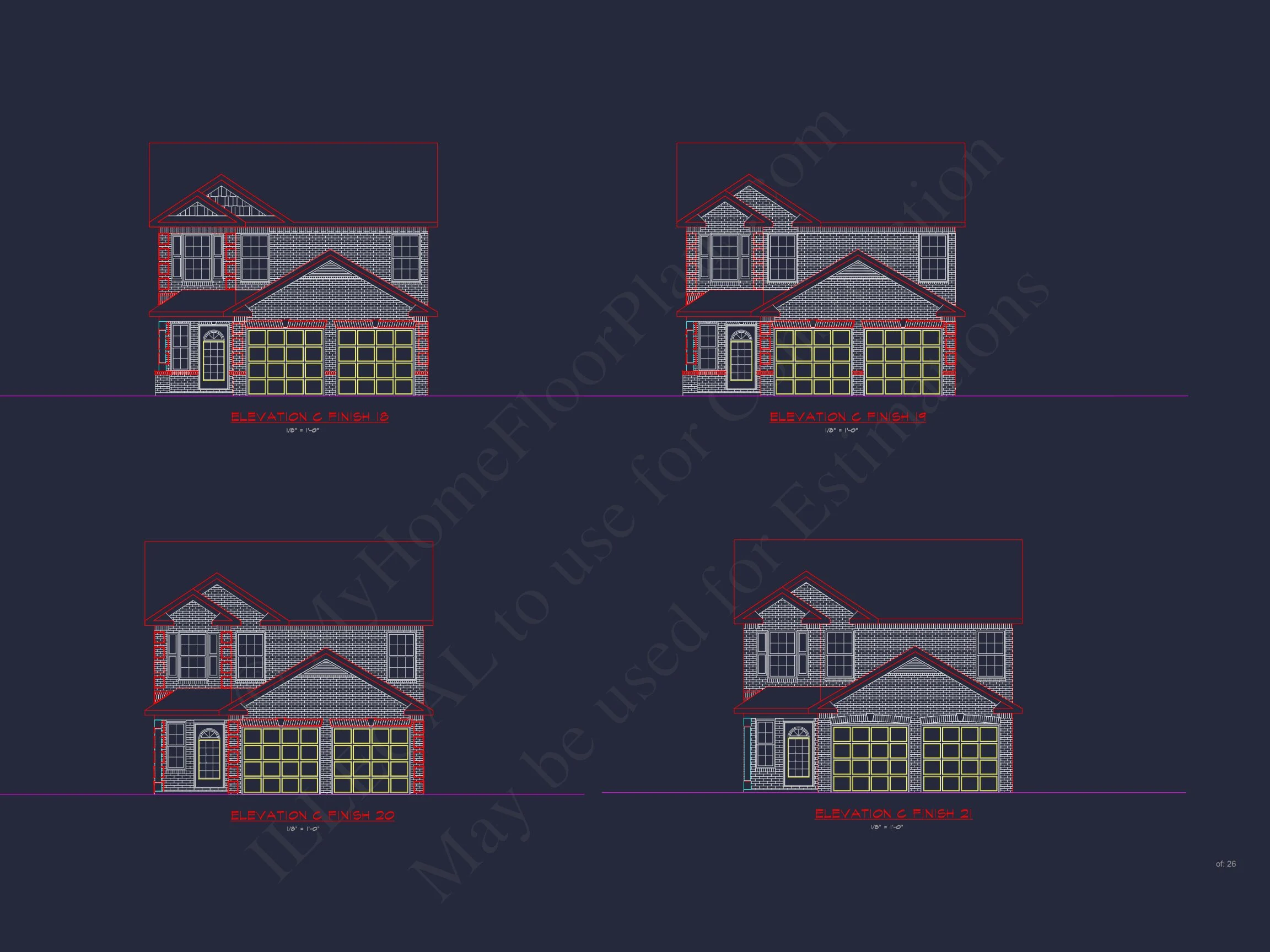 Beautiful house Plan with 2-Story CAD Designs and Open Floor Plans