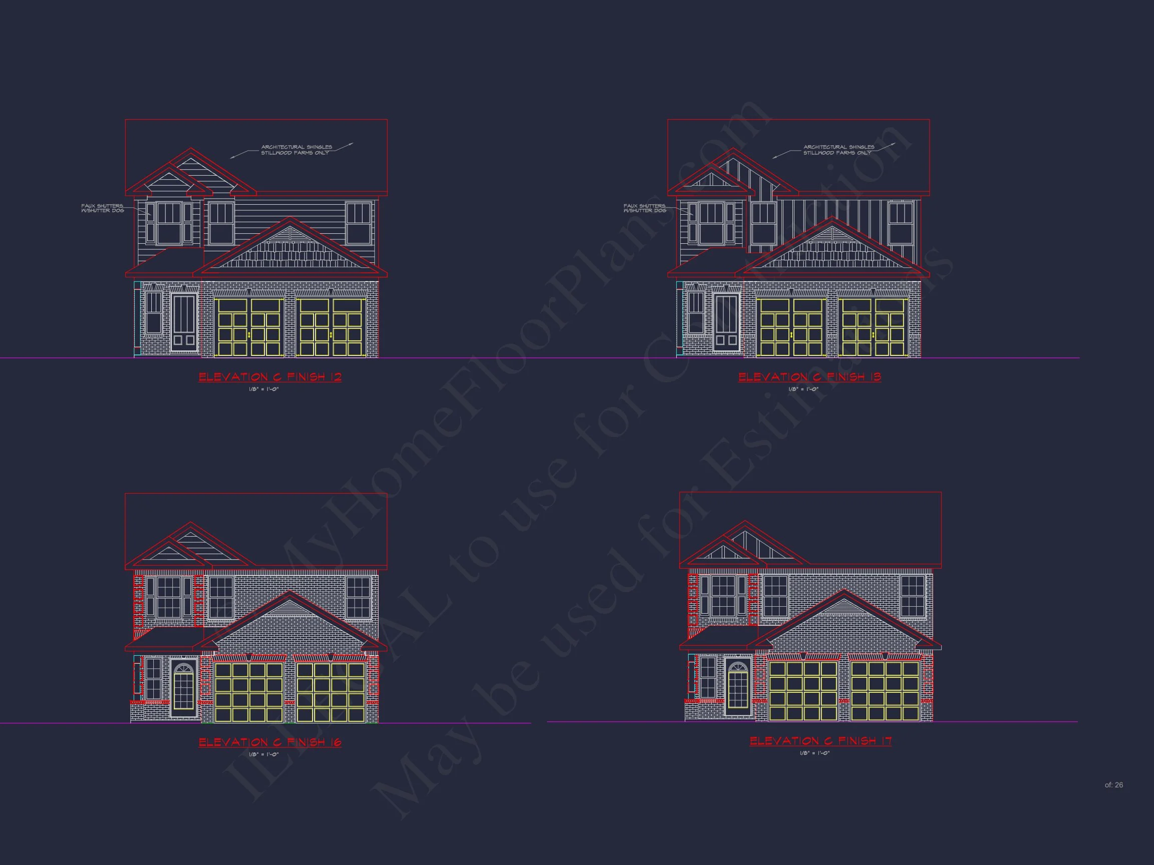 Beautiful house Plan with 2-Story CAD Designs and Open Floor Plans