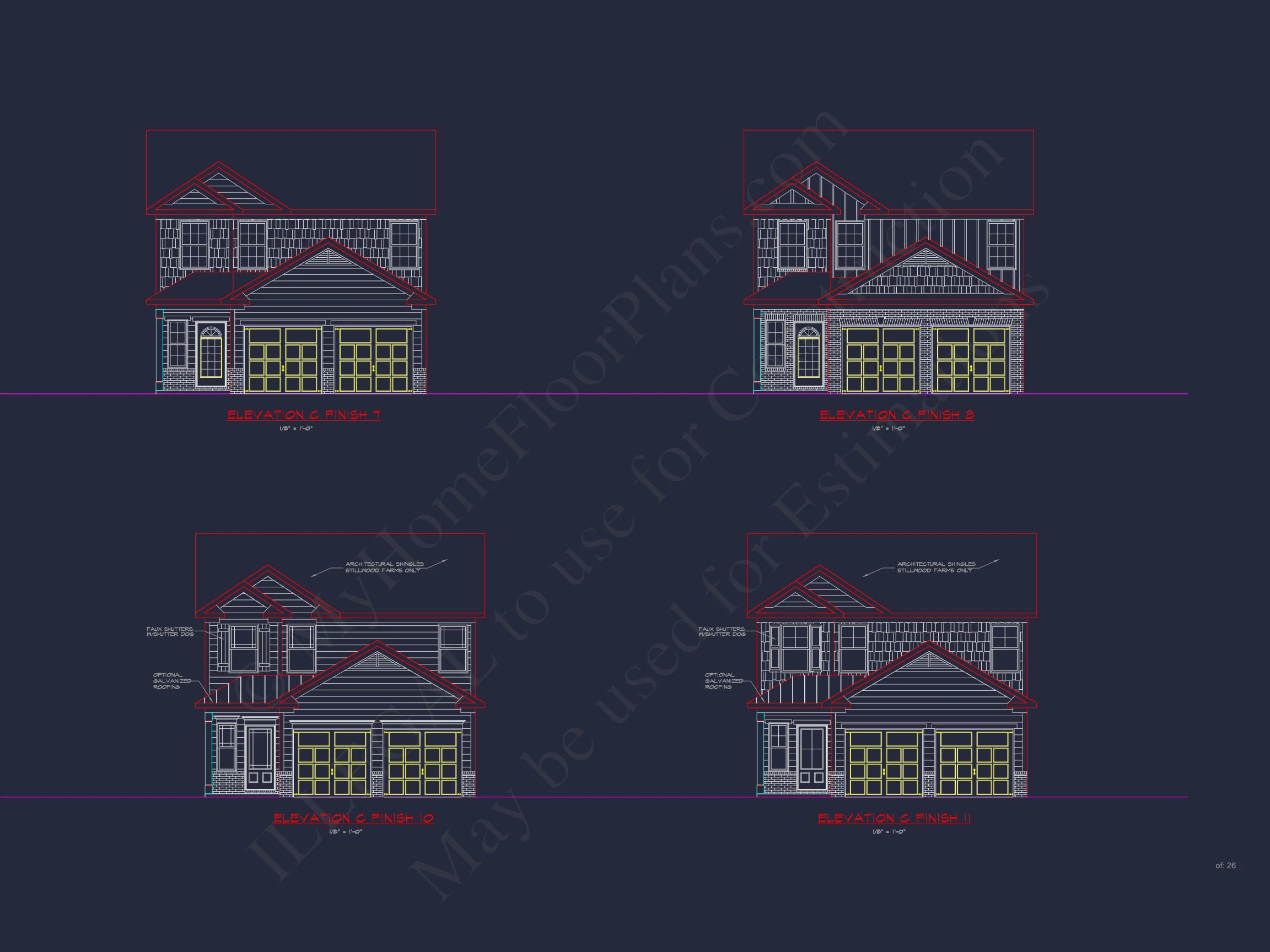 Beautiful house Plan with 2-Story CAD Designs and Open Floor Plans