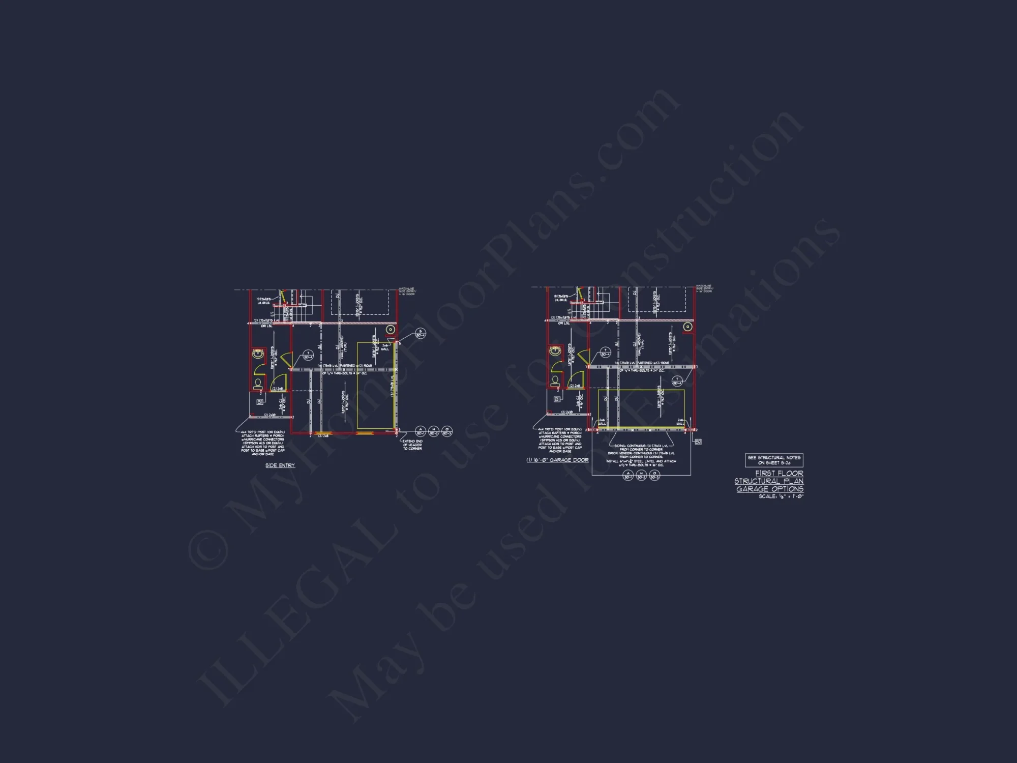 Modern CAD house Plan: 2-Story Floor Plan with Brick Design