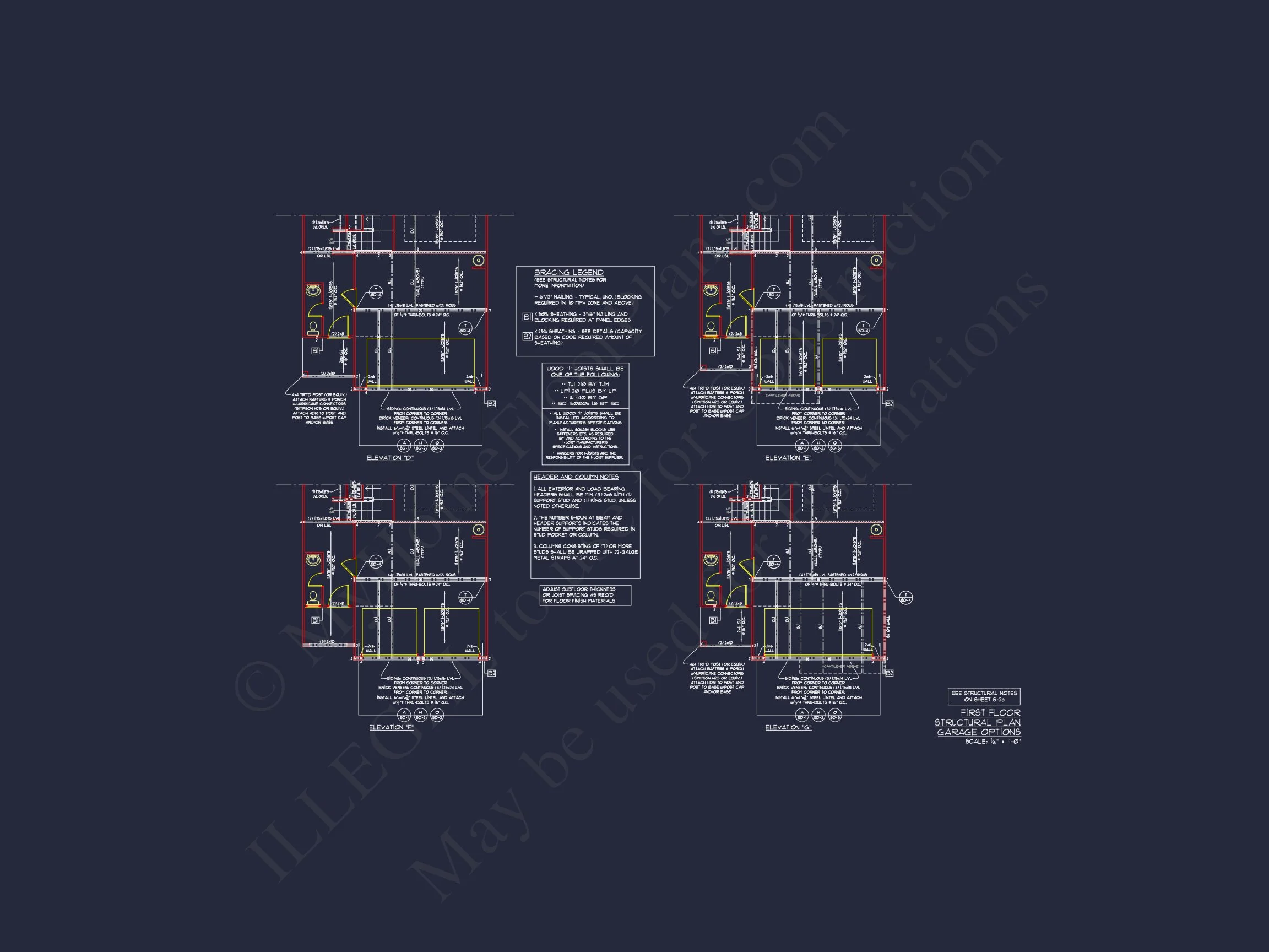 Modern CAD house Plan: 2-Story Floor Plan with Brick Design