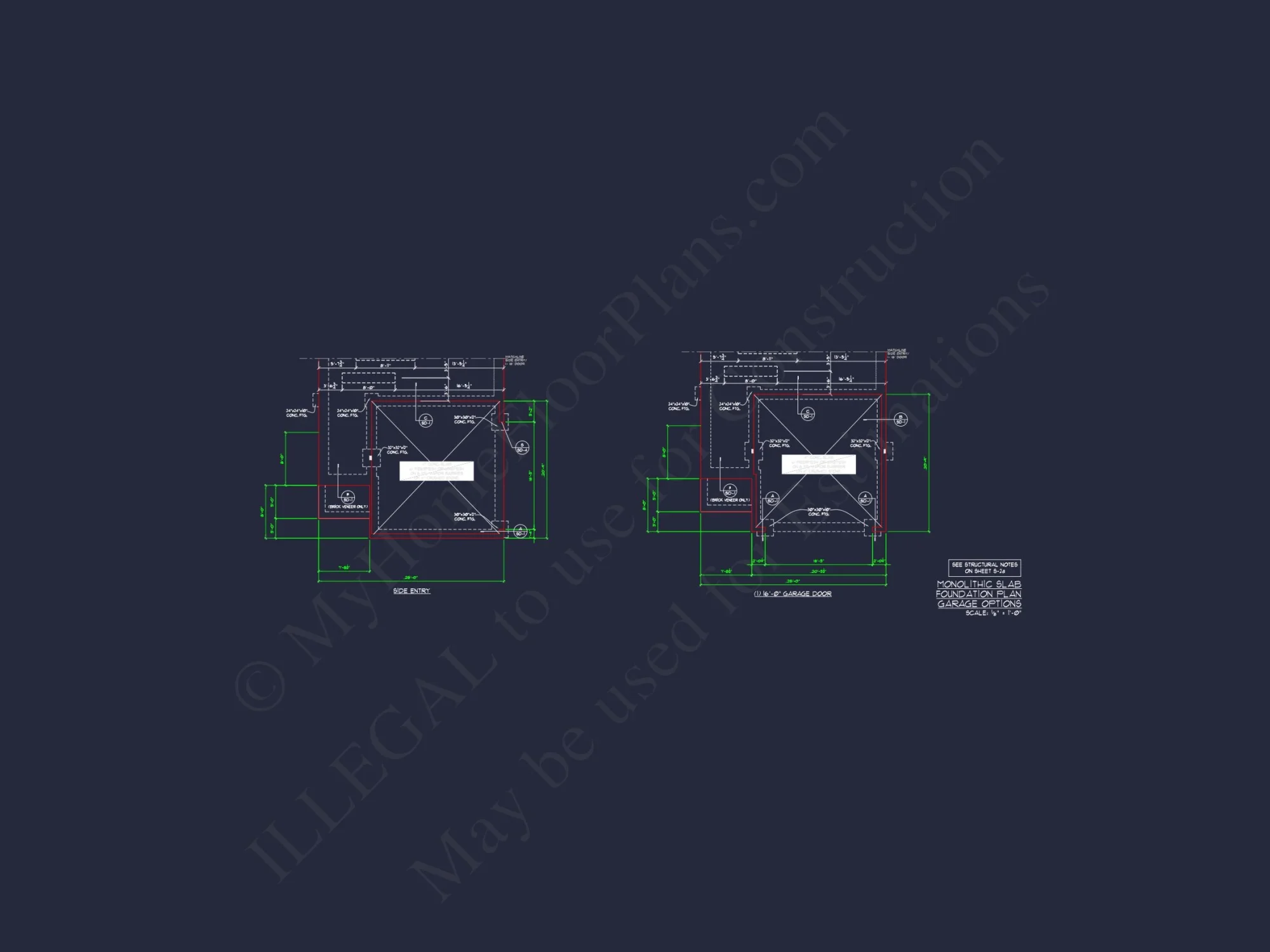 Modern CAD house Plan: 2-Story Floor Plan with Brick Design
