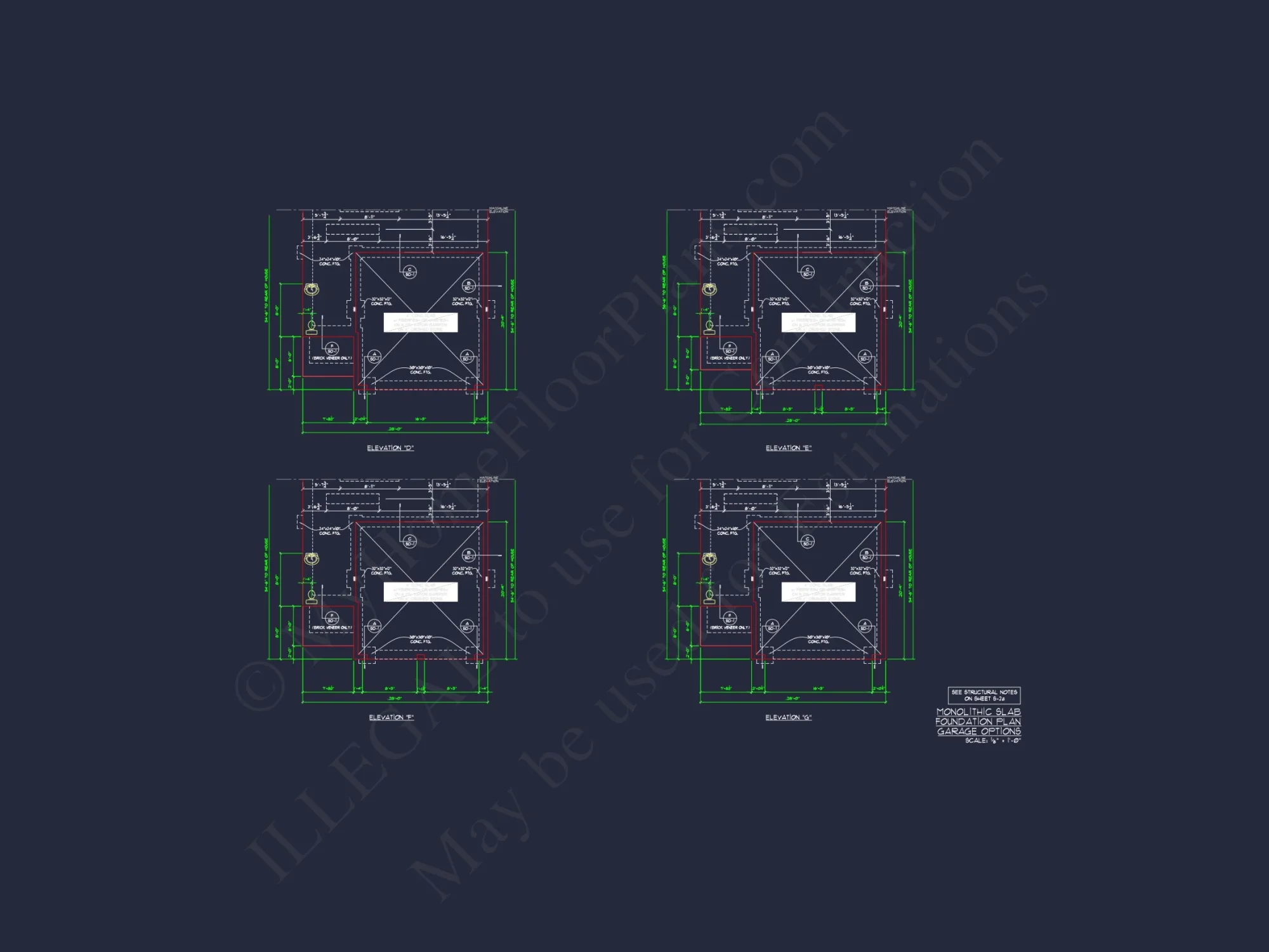 Modern CAD house Plan: 2-Story Floor Plan with Brick Design