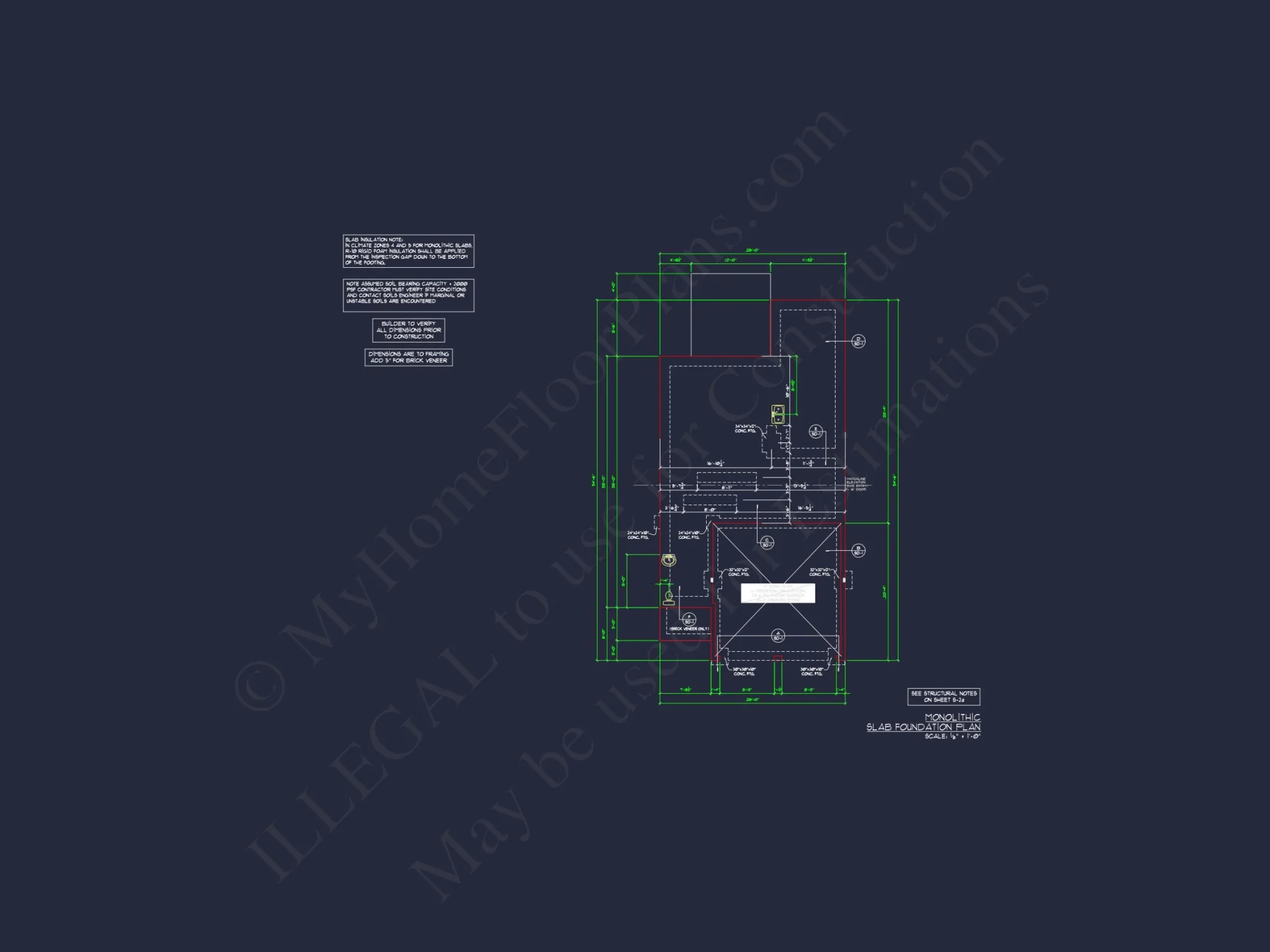 Modern CAD house Plan: 2-Story Floor Plan with Brick Design