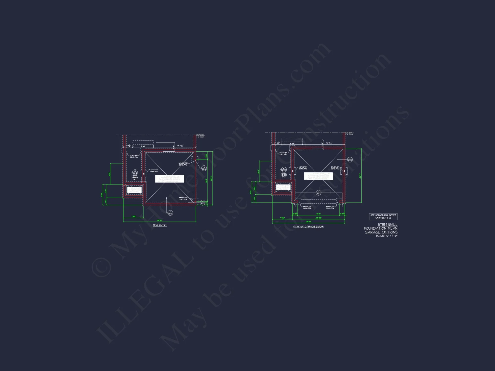 Modern CAD house Plan: 2-Story Floor Plan with Brick Design