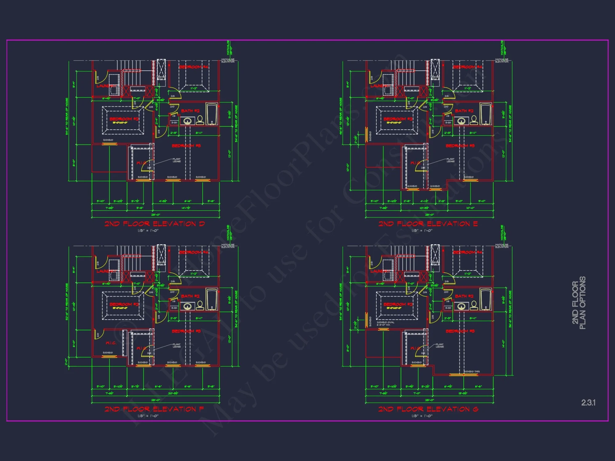 Modern CAD house Plan: 2-Story Floor Plan with Brick Design