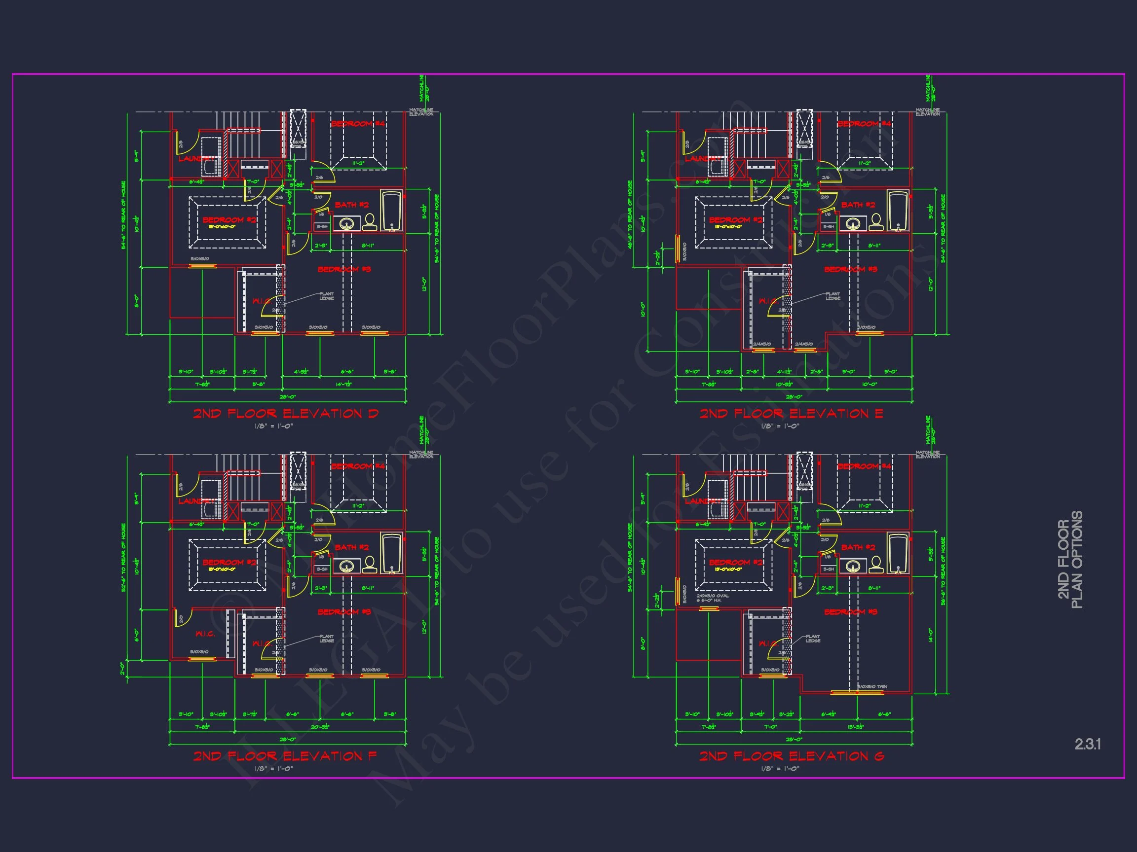 Modern CAD house Plan: 2-Story Floor Plan with Brick Design