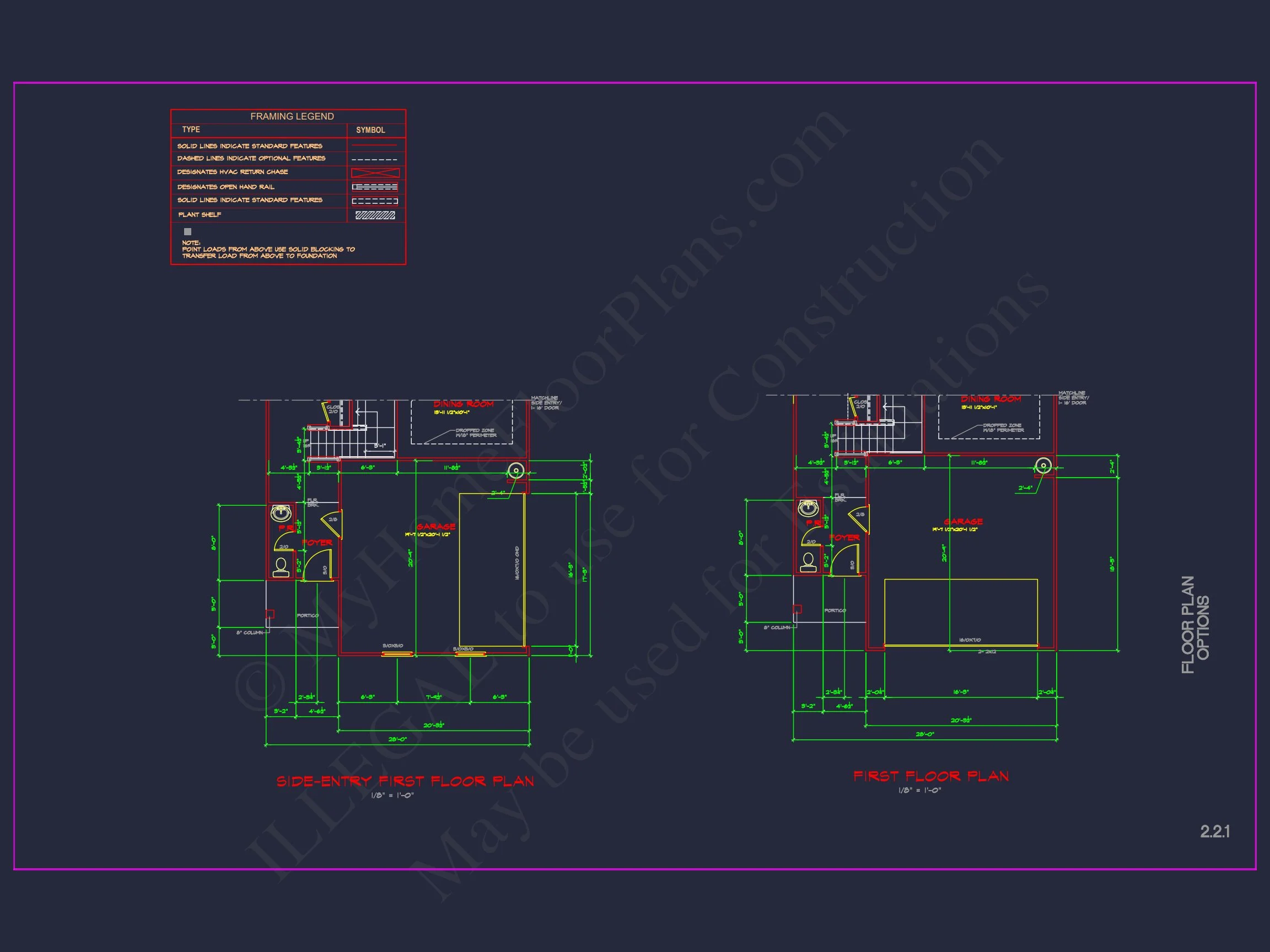 Modern CAD house Plan: 2-Story Floor Plan with Brick Design