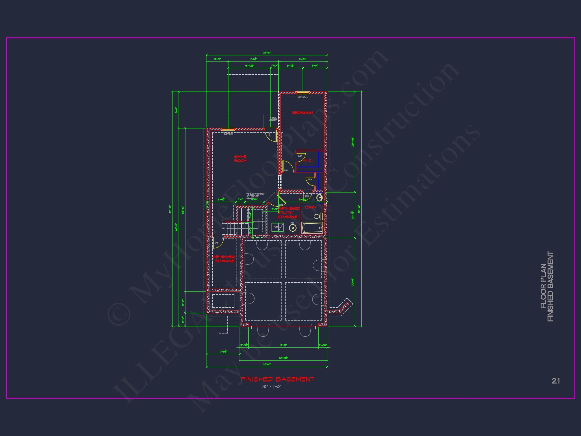 Modern CAD house Plan: 2-Story Floor Plan with Brick Design