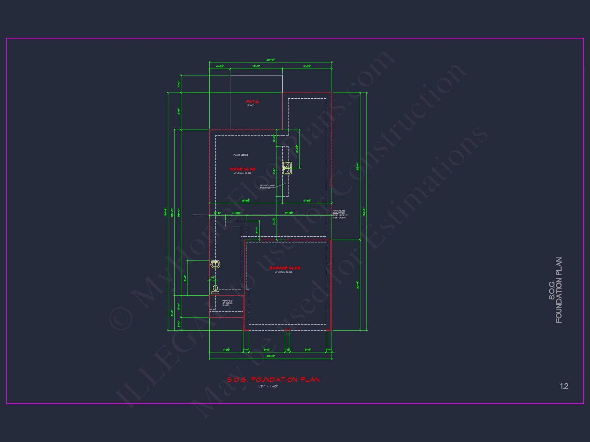 Modern CAD house Plan: 2-Story Floor Plan with Brick Design