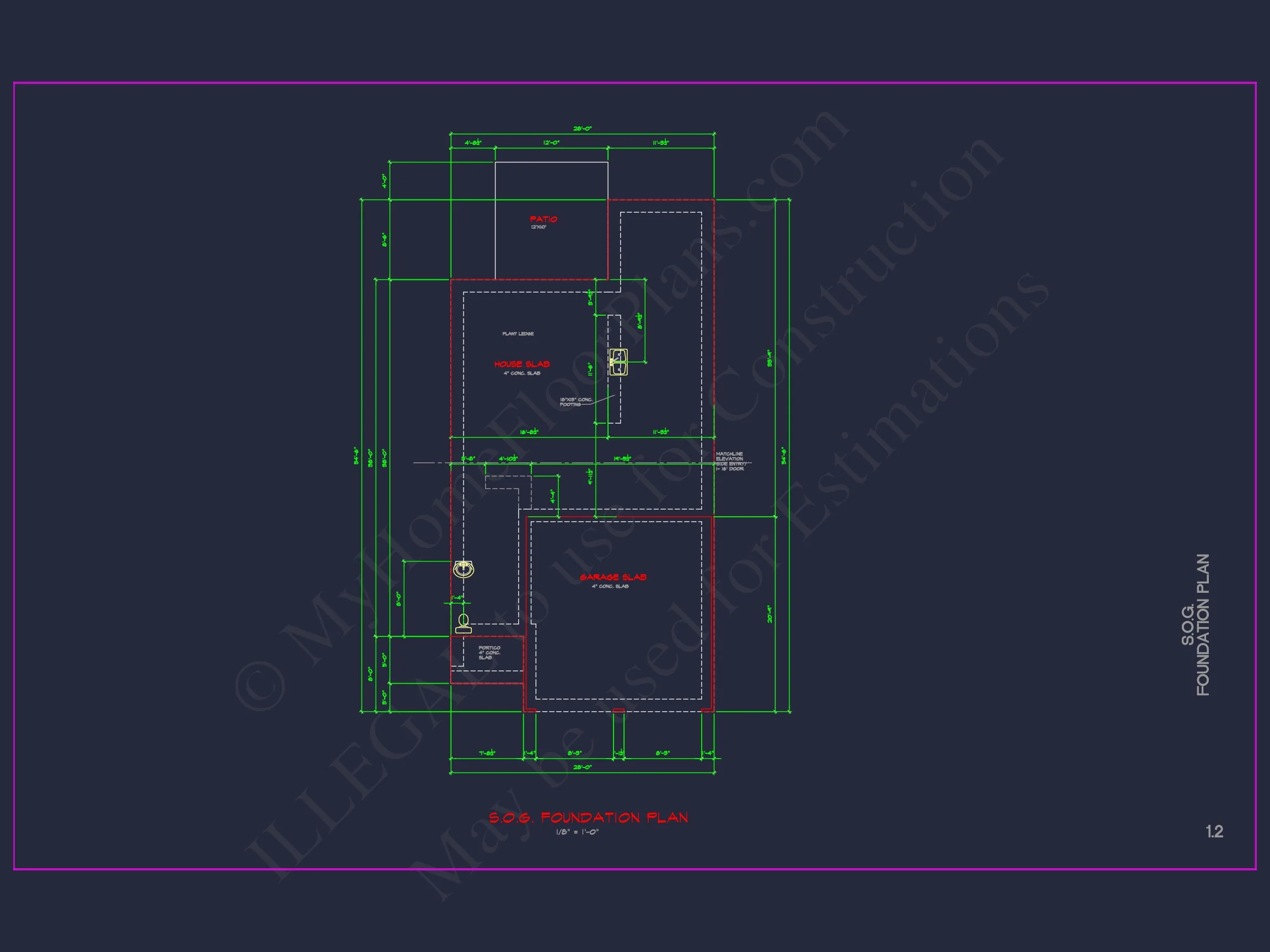 Modern CAD house Plan: 2-Story Floor Plan with Brick Design