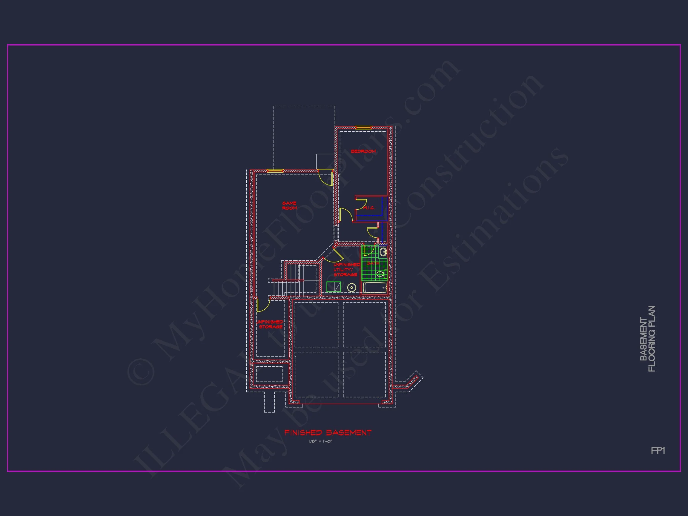 Modern CAD house Plan: 2-Story Floor Plan with Brick Design