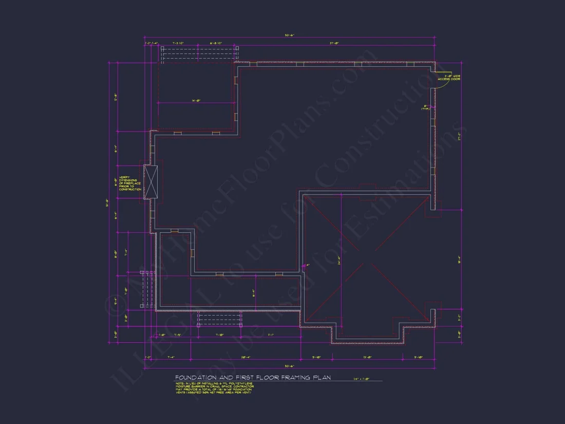 Craftsman house Design with Bonus Room and CAD Blueprint