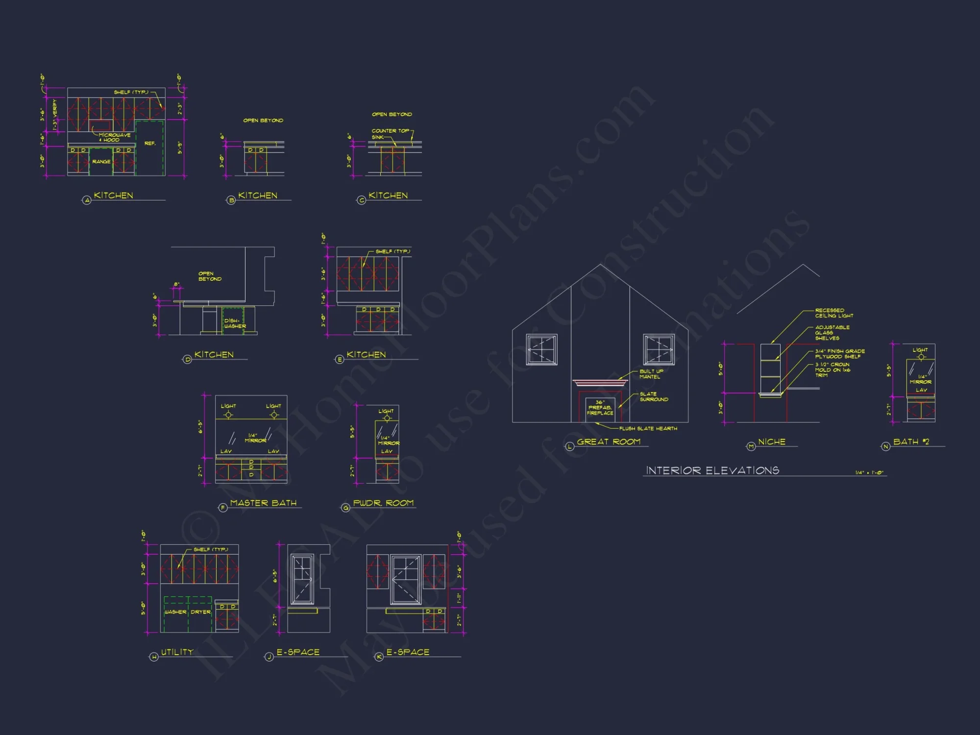 Craftsman house Design with Bonus Room and CAD Blueprint