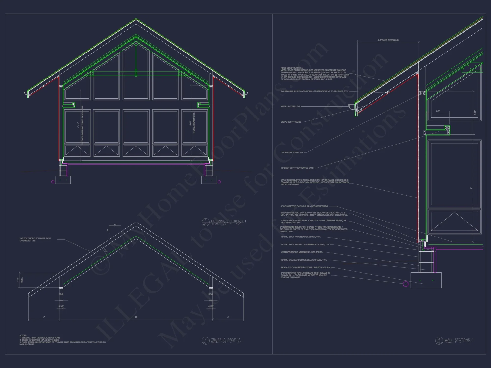 Modern house Plan with Open Floor Plan and Ranch Design