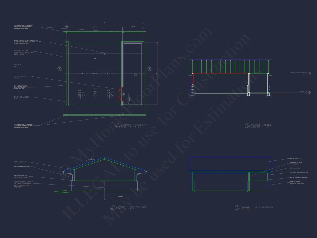 Modern house Plan with Open Floor Plan and Ranch Design
