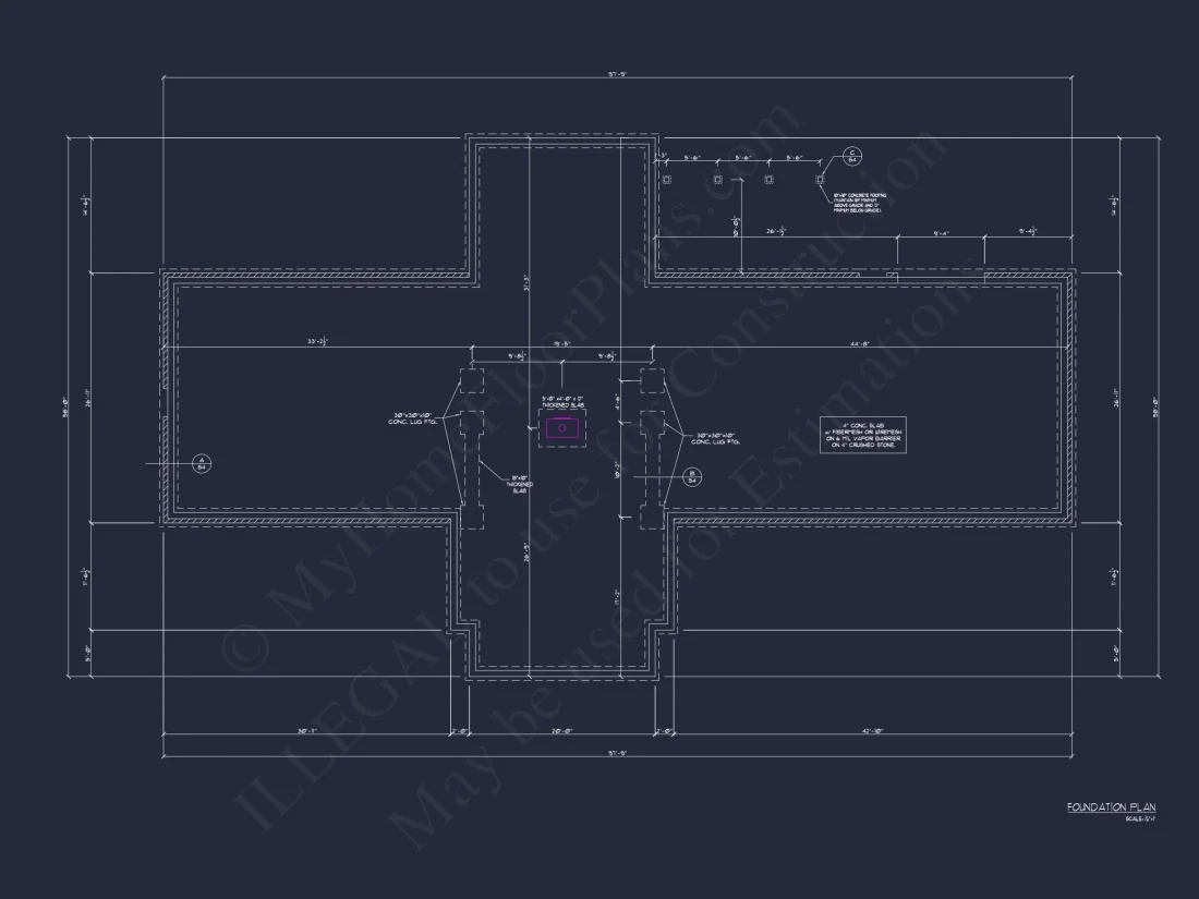 Modern house Plan with Open Floor Plan and Ranch Design