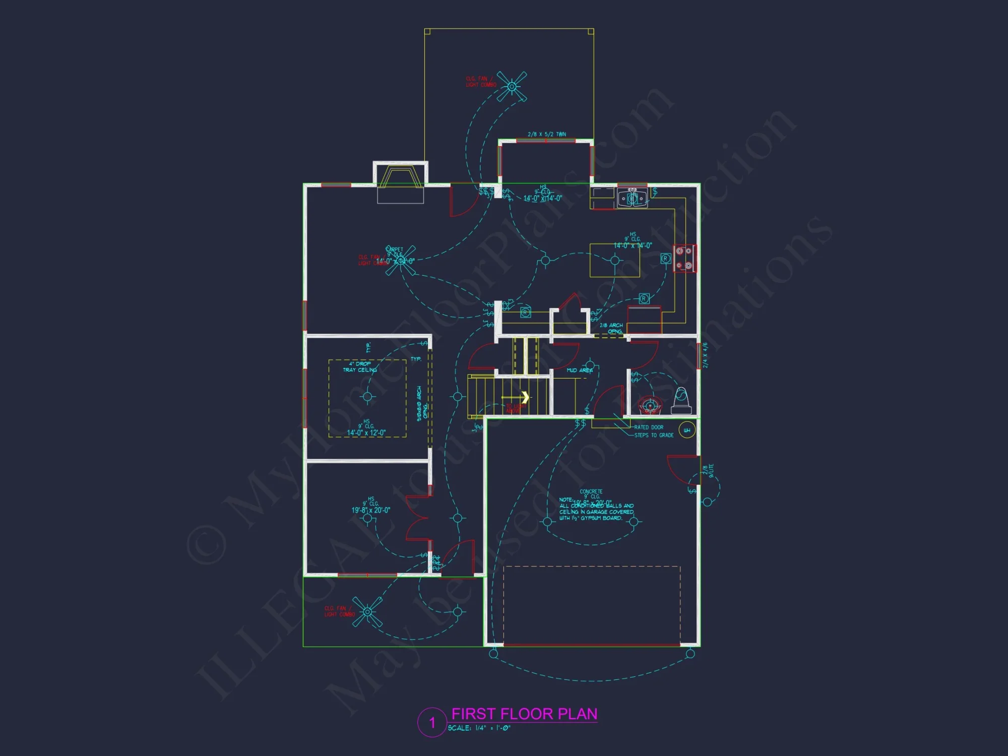 Custom house Floor Plan: CAD Designs & Architecture Blueprint