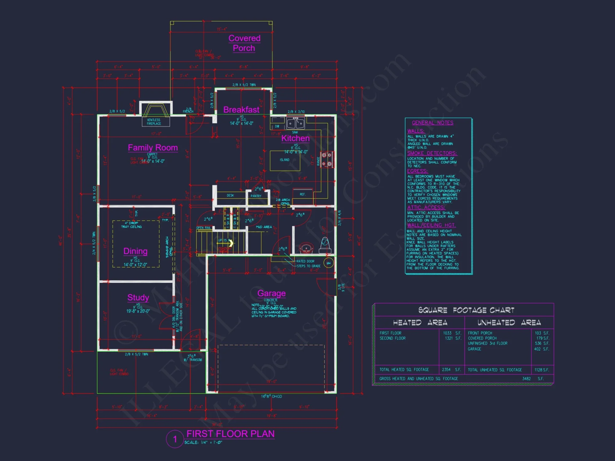 Custom house Floor Plan: CAD Designs & Architecture Blueprint