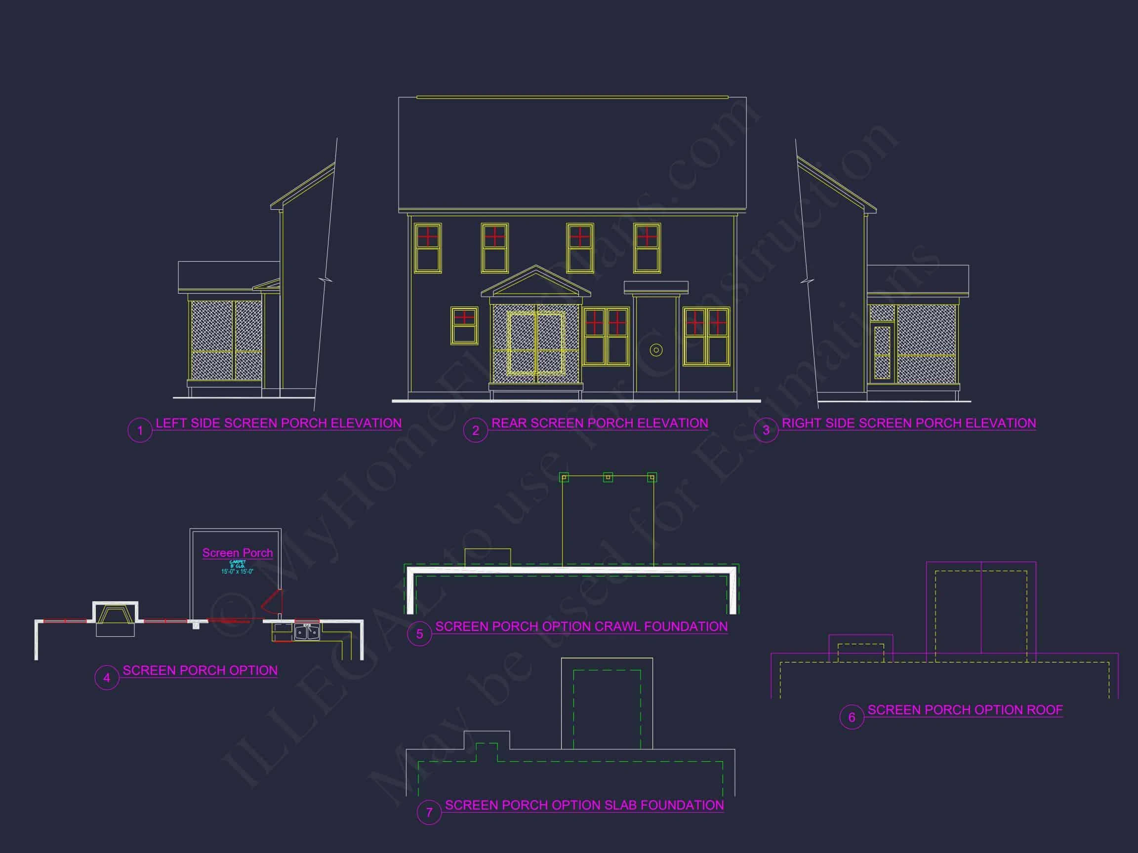 12-2848 HOUSE PLAN -Modern Farmhouse Plan - 4-Bed, 2.5-Bath, 2,354 SF 6 Custom house Floor Plan: CAD Designs & Architecture Blueprint