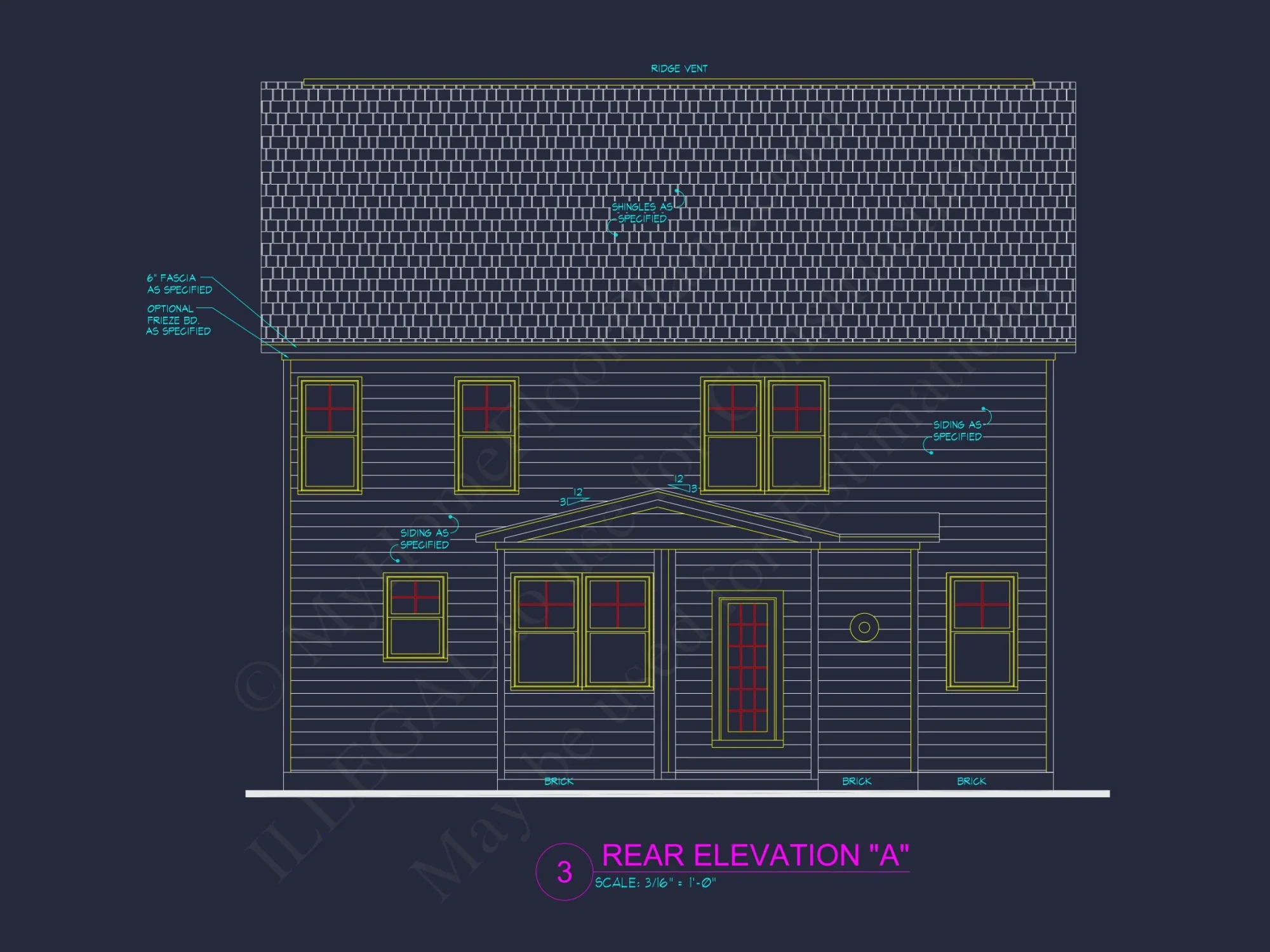 Custom house Floor Plan: CAD Designs & Architecture Blueprint