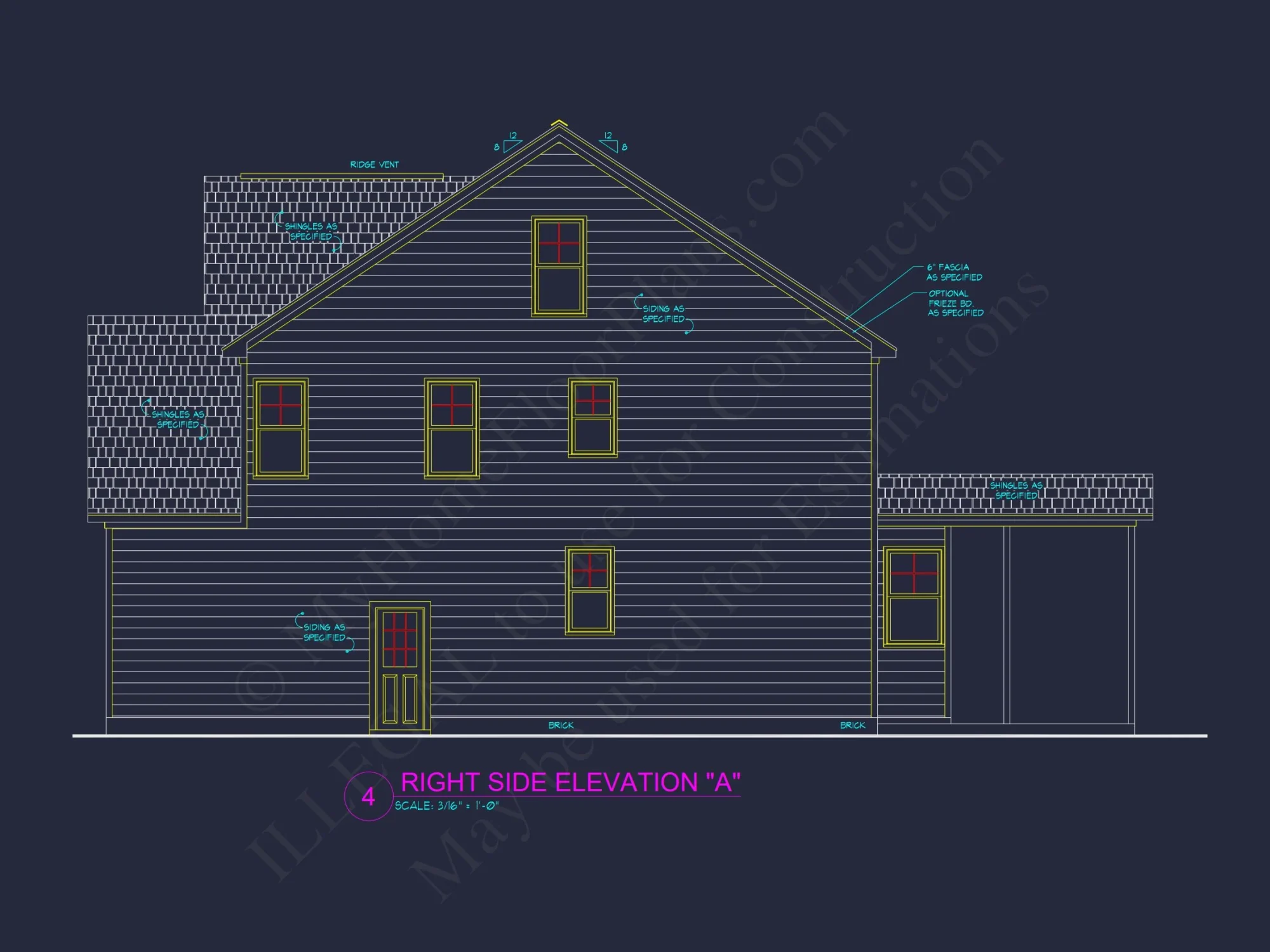 Custom house Floor Plan: CAD Designs & Architecture Blueprint
