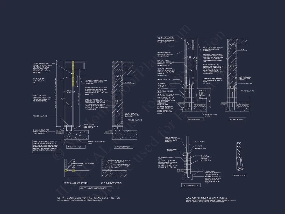 Traditional Craftsman house Plan with 2 Floors and CAD Designs
