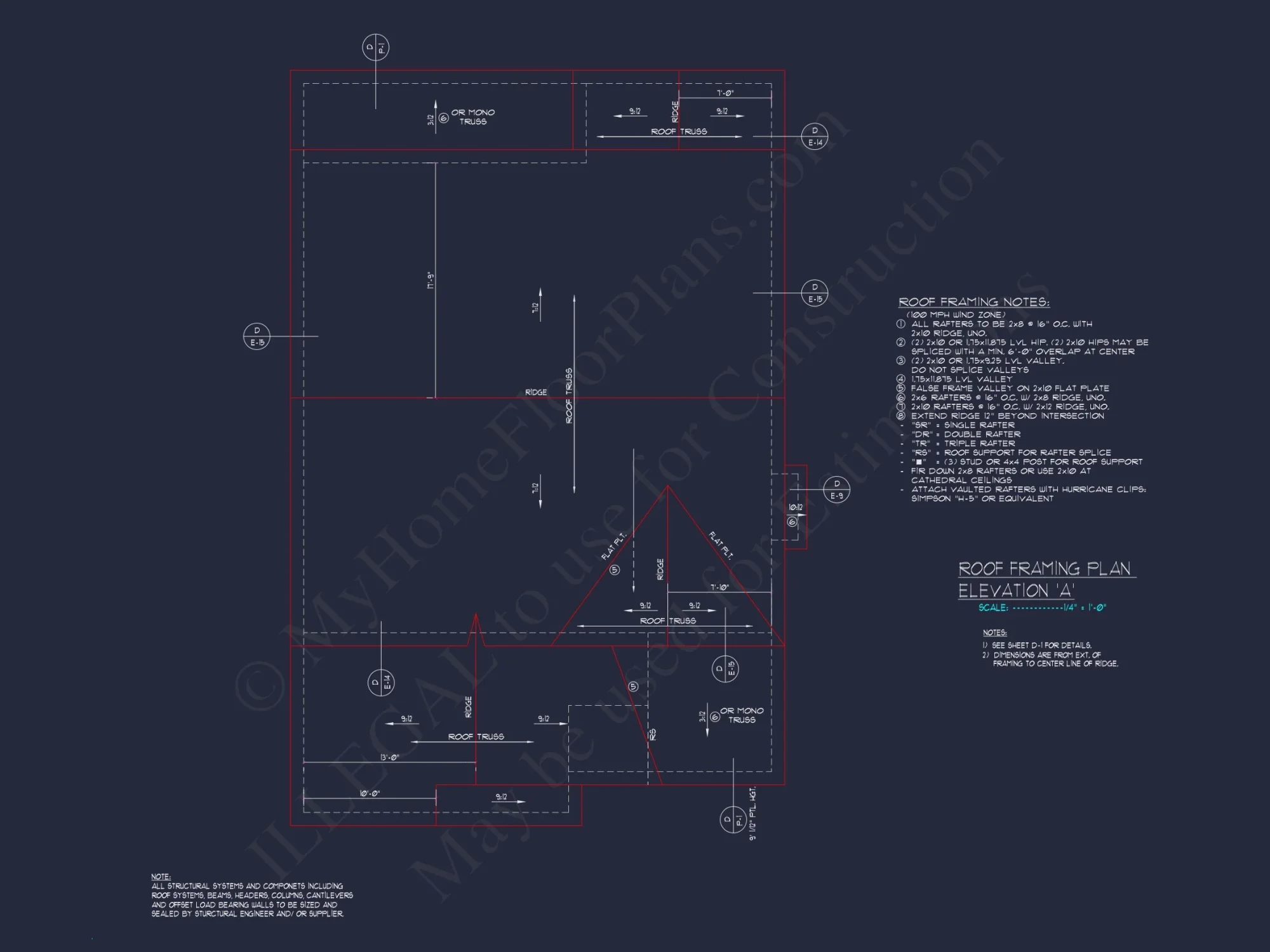 Traditional Craftsman house Plan with 2 Floors and CAD Designs
